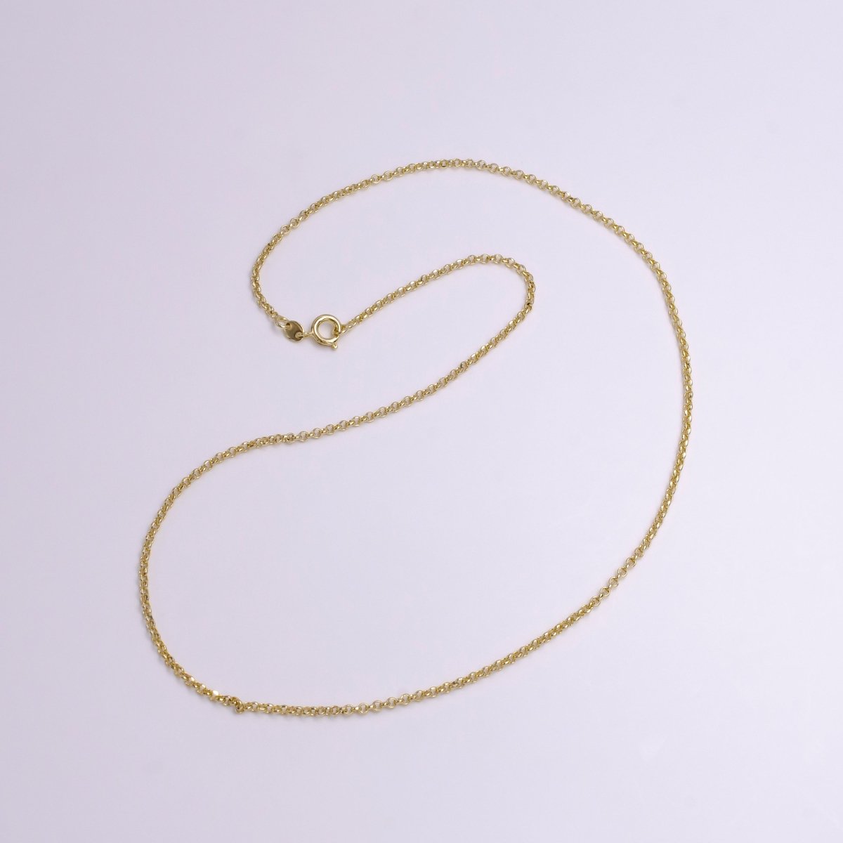 2mm Round Rolo 20 Inch, 17.5 Inch Layering Chain Necklace | WA-1902 WA-1903 Clearance Pricing