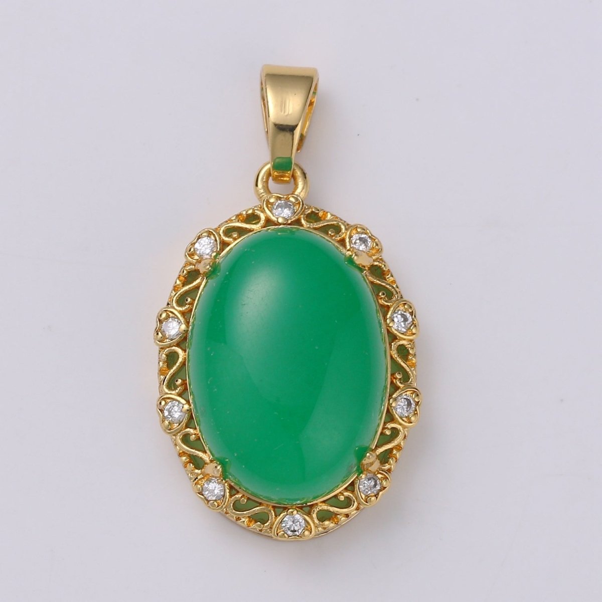 31X17mm Vintage Style Oval Charm 14k Gold Filled Blue Pink Green Tiger Cat's Eye Pendants Necklace Gold Focal Pendant for Statement Necklace J-159-J-161