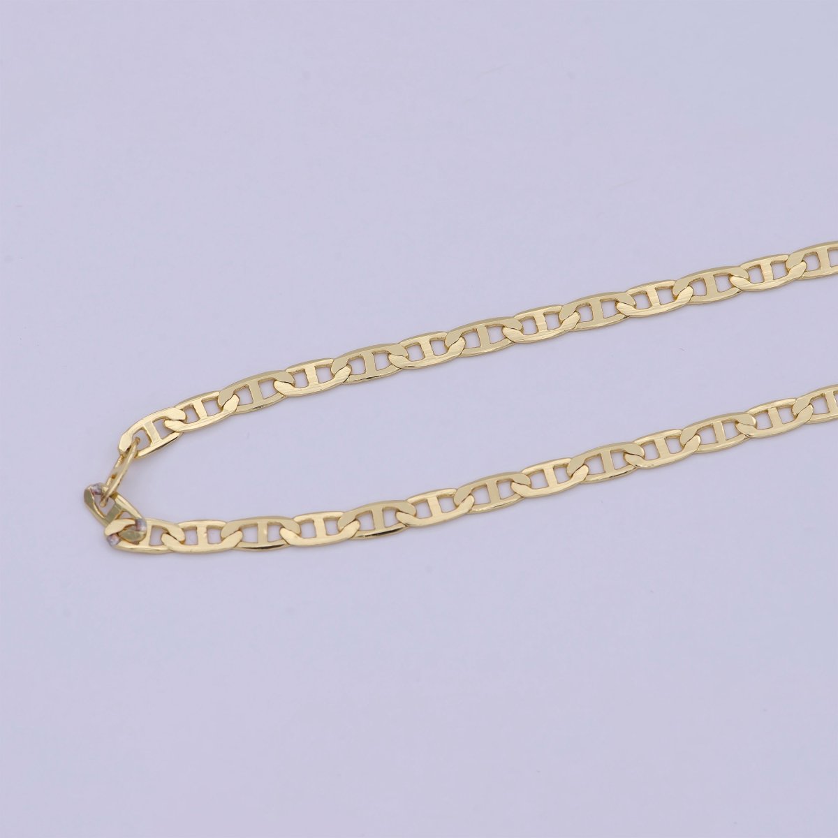 3.3mm Mariner Anchor Link Chain Necklace 14K Gold Filled Ready to Wear 18" 20" Long | WA-668 WA-672 Clearance Pricing