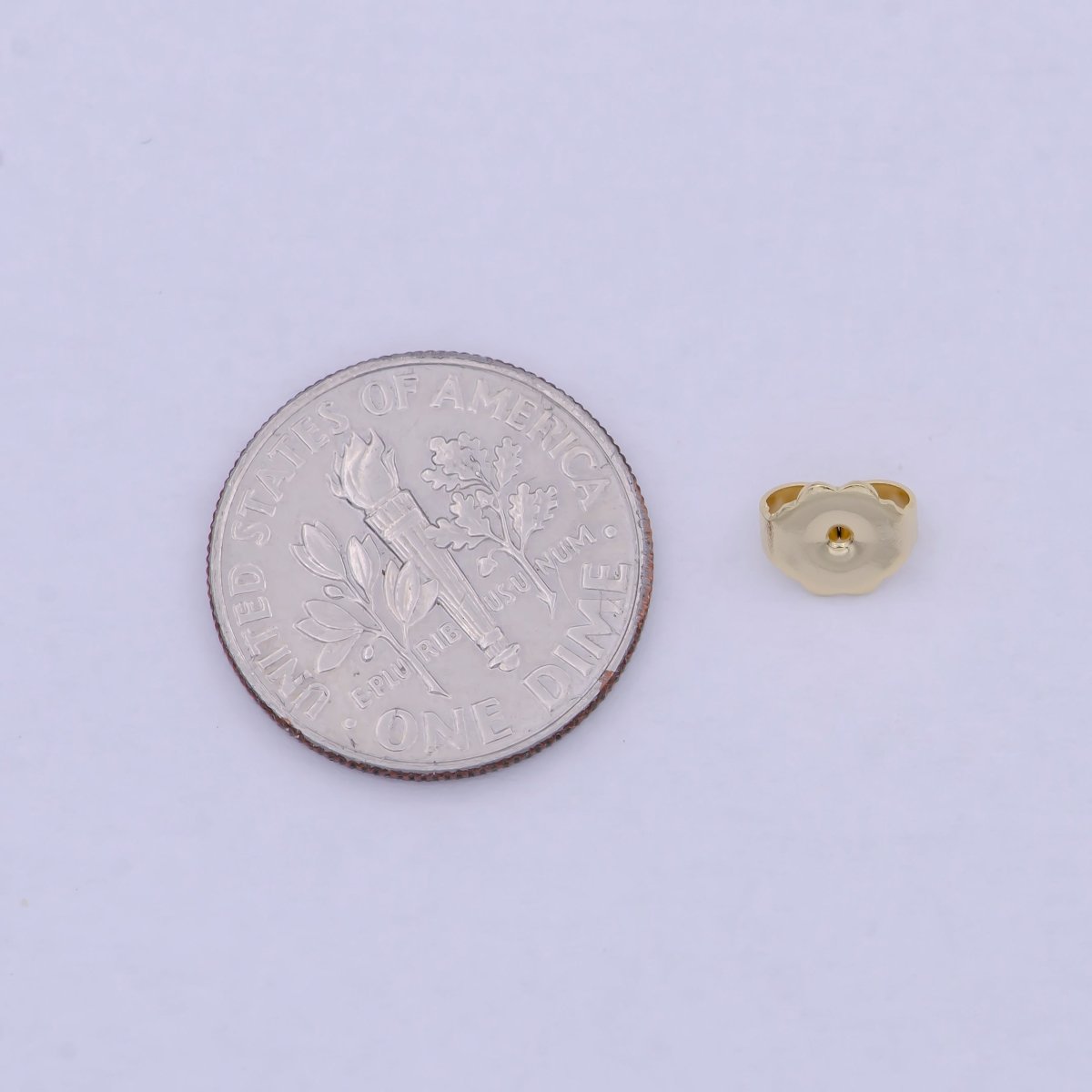 3mm, 5mm, 6mm Gold Metal Earring Backings Supply | K-737 K-595 K-576