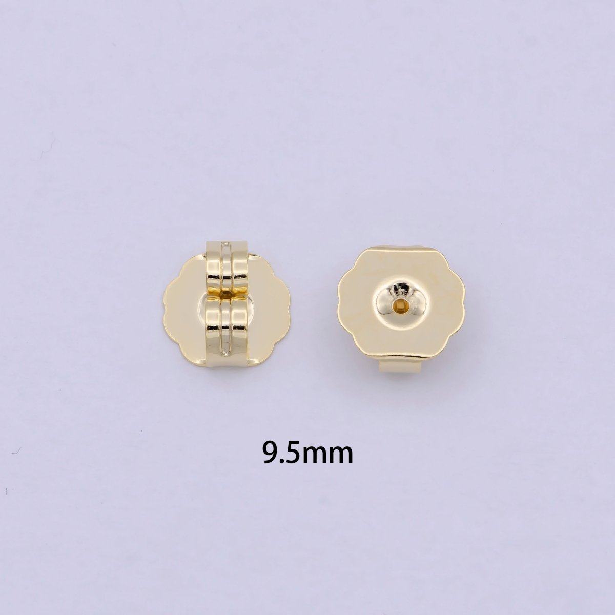 3mm, 5mm, 6mm Gold Metal Earring Backings Supply | K-737 K-595 K-576
