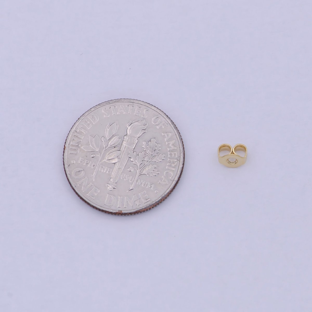 3mm, 5mm, 6mm Gold Metal Earring Backings Supply | K-737 K-595 K-576