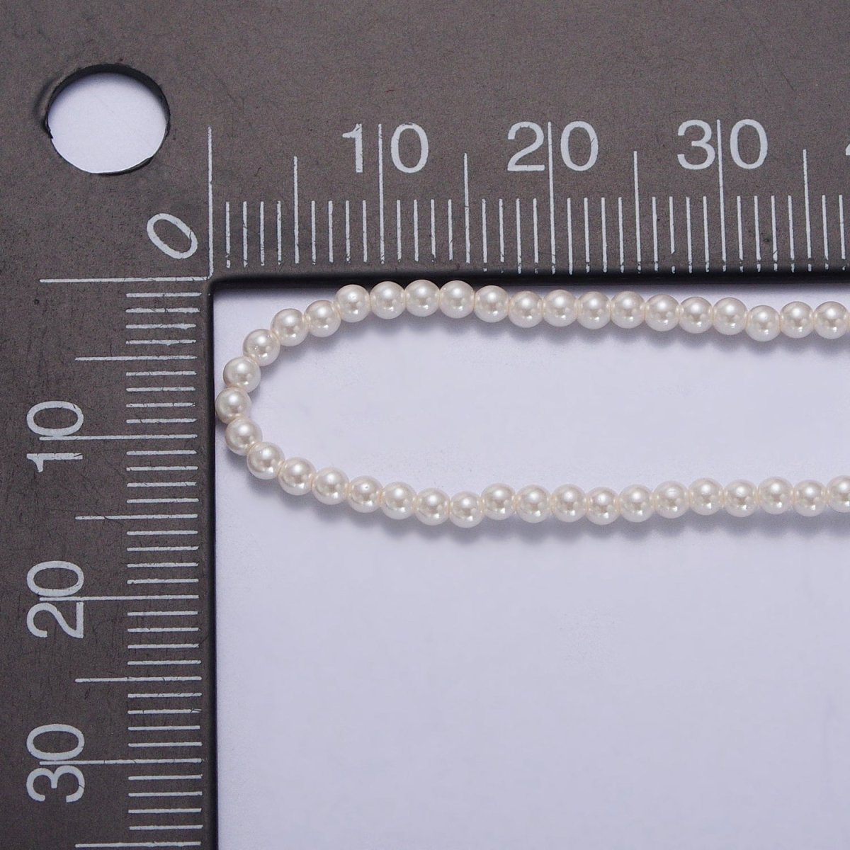 3mm Tiny Pearl Necklace for Women Shell Water Pearl Necklace Handmade White Small Round Pearl Jewelry | WA-1559 Clearance Pricing