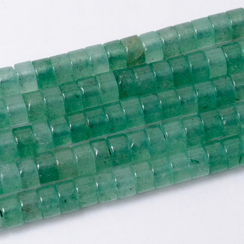 4.4mm Rondelle Natural Gemstone Heishi Bead Strand Findings | WA-2685 ~ WA-2713
