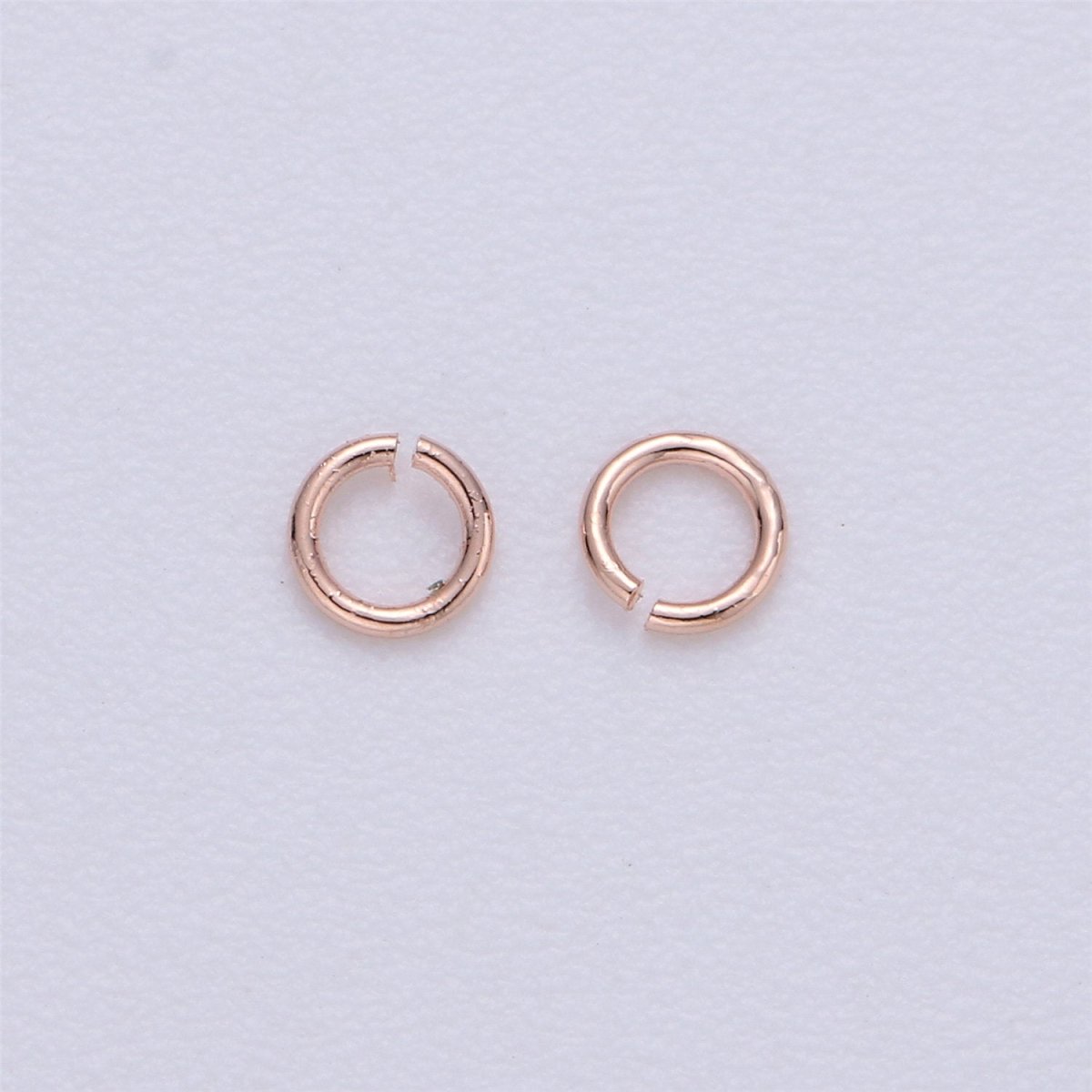 450 Pcs Silver Plated, Gold Plated, Gun Metal, Rose Gold Dainty O Shaped Jump Rings 3mm Open Jump Ring 24 gauge 0.50mm for Supply