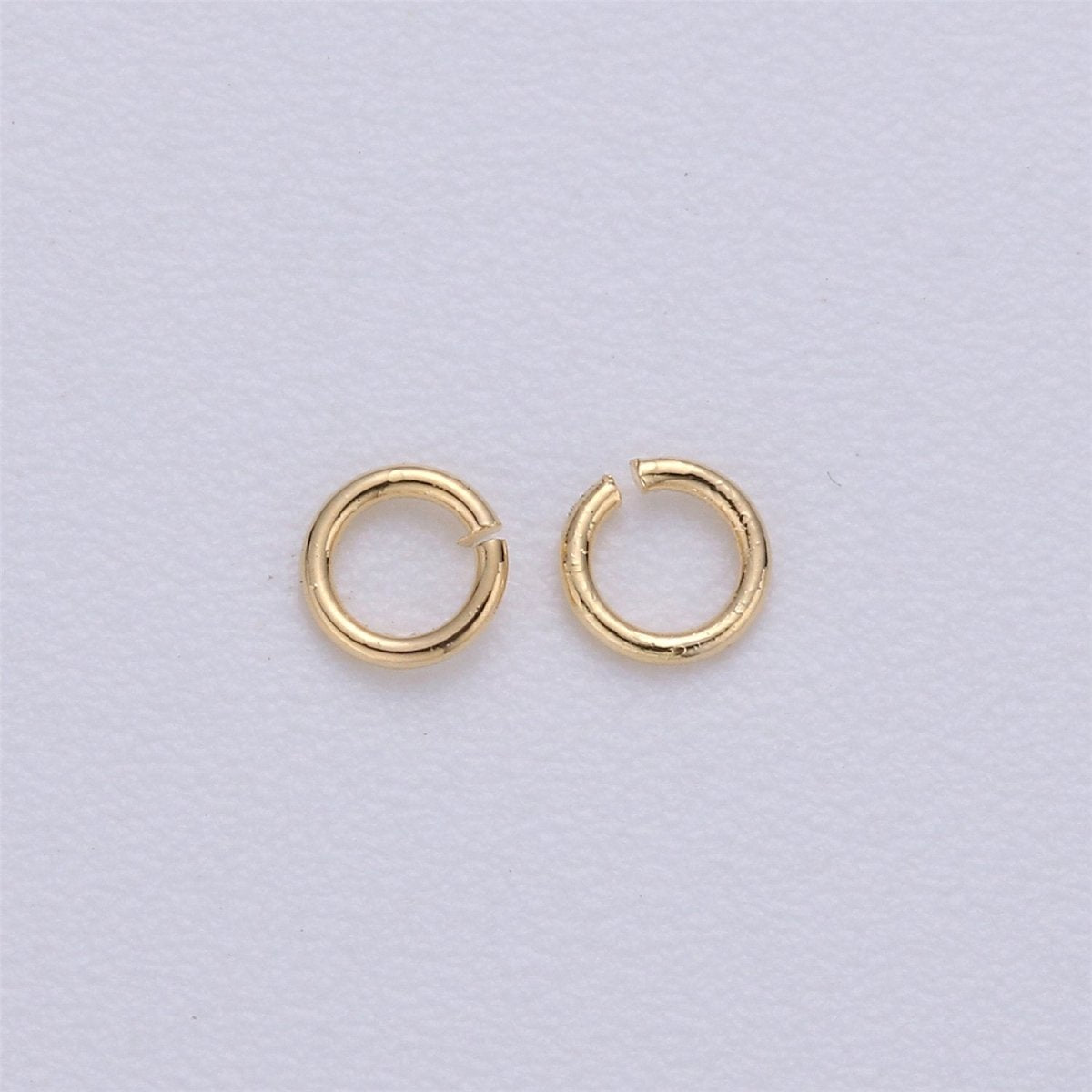 450 Pcs Silver Plated, Gold Plated, Gun Metal, Rose Gold Dainty O Shaped Jump Rings 3mm Open Jump Ring 24 gauge 0.50mm for Supply