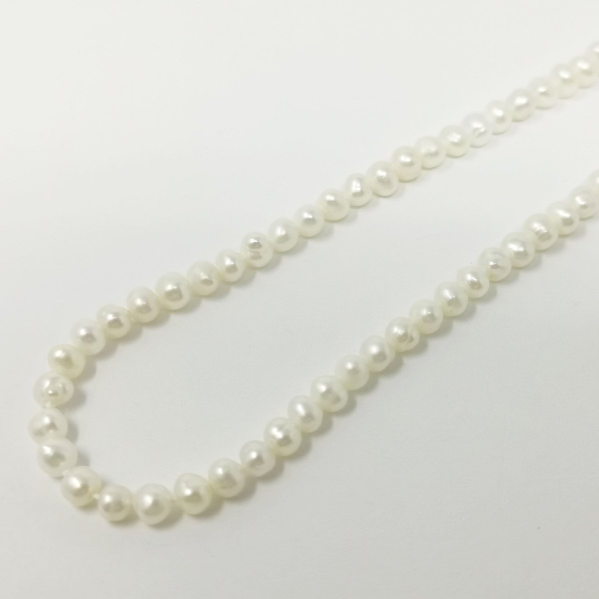 4mm - 5mm Round Button White Freshwater Pearl Jewelry Making | WA-035 Clearance Pricing