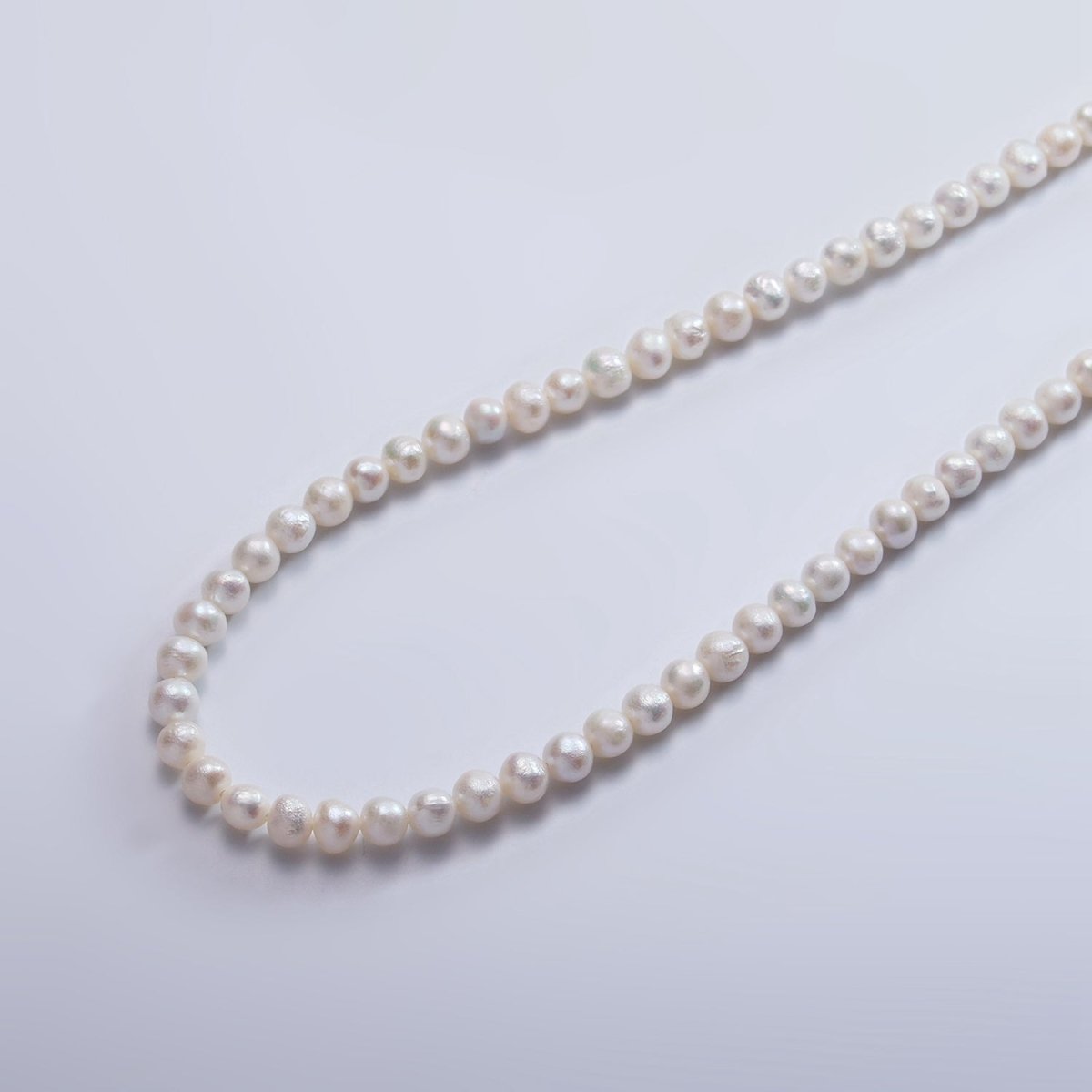 4mm AAA Round Freshwater Pearl 14-16 Inch Strand | WA-2503 - DLUXCA
