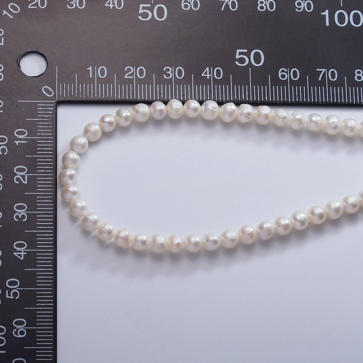 4mm AAA Round Freshwater Pearl 14-16 Inch Strand | WA-2503 - DLUXCA