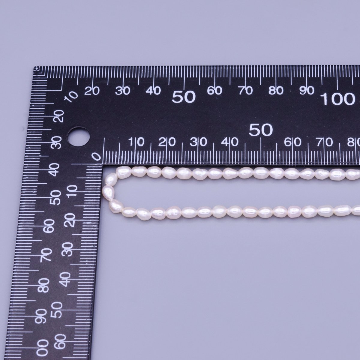 4mm Oval Freshwater Pearl Strand Jewelry Making Finding Supply | WA-1663 Clearance Pricing - DLUXCA