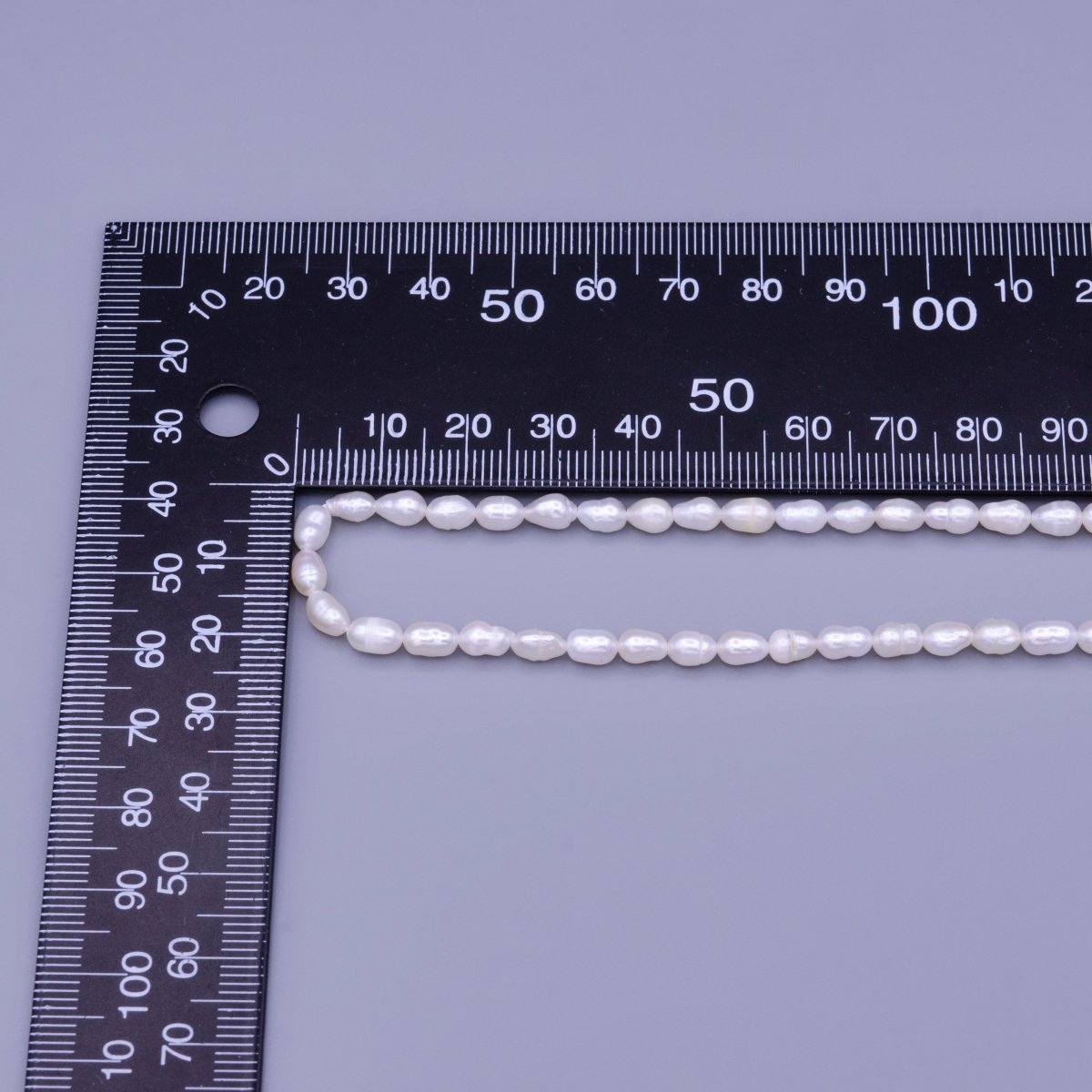 4mm Ringed Freshwater Pearl Strand Jewelry Making Findings Supply | WA-1662 Clearance Pricing - DLUXCA