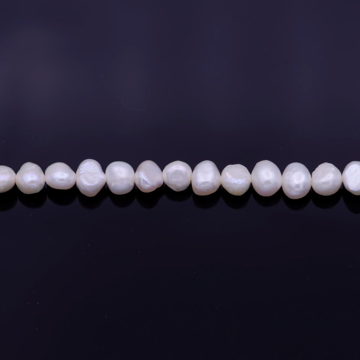 5.5mm Potato Nugget AAA Freshwater Pearl 66 Pieces per Strand | WA-1334 Clearance Pricing - DLUXCA