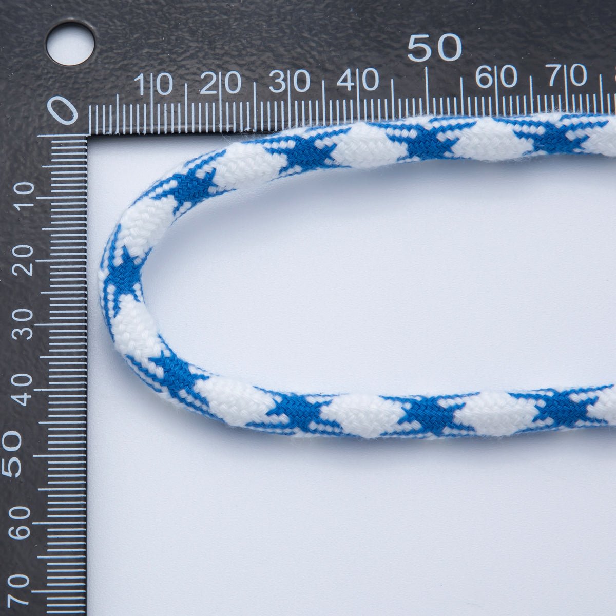 5mm Blue - White Braided Summer Sport Cord Necklace Bracelet Finding by Yard | Roll - 1632 - DLUXCA