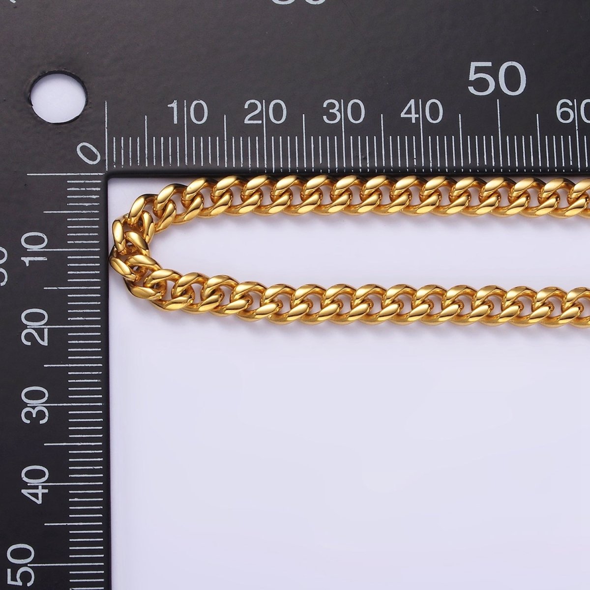 5mm Curb Chain Necklaces 21.6" or 23.6 " Chain , Lobster Clasp in Silver , Gold - Wholesale Stainless Steel Chains | WA2139 to WA2142 Clearance Pricing