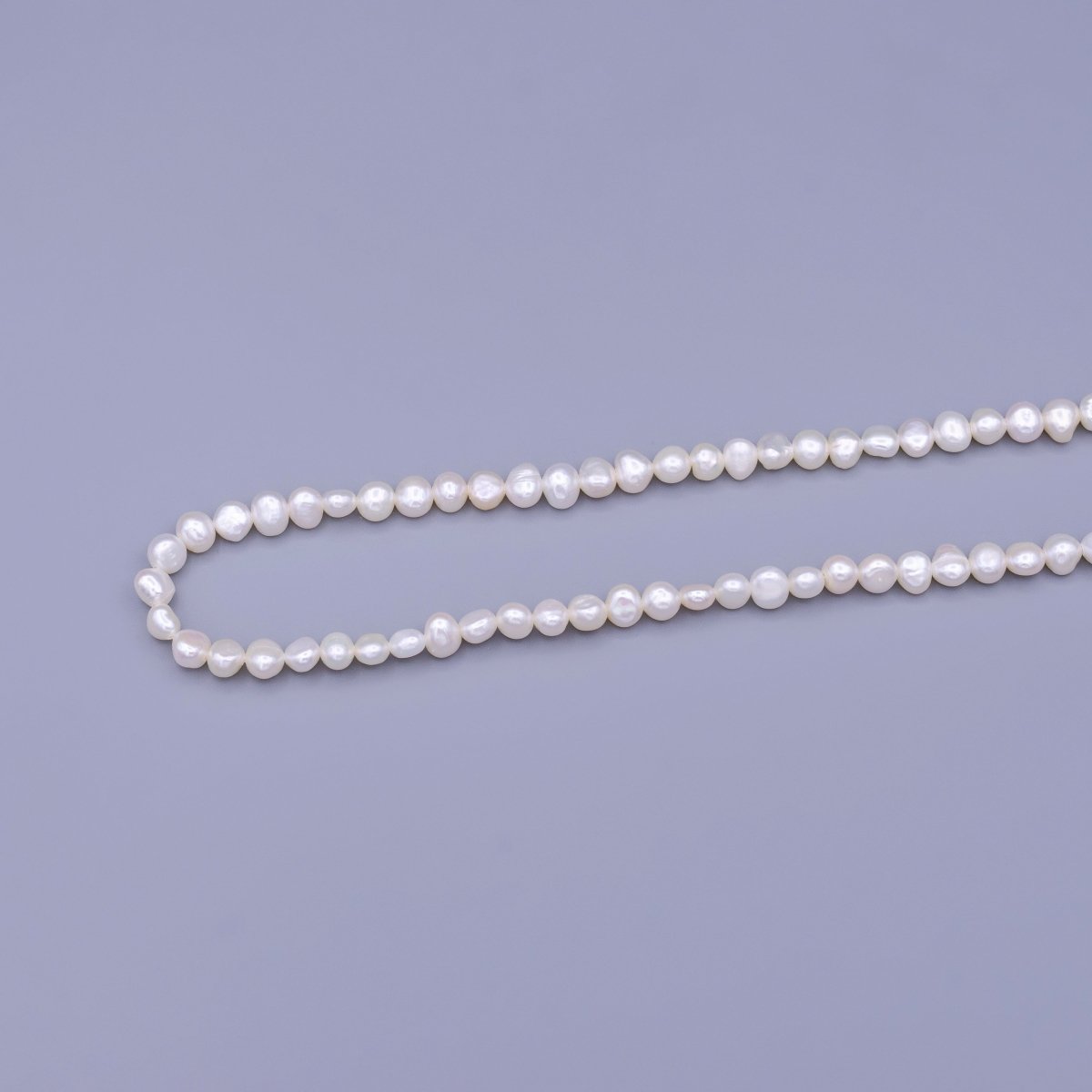 6mm Pebble Freshwater Pearl 65 Pieces/Strand Jewelry Making Findings Supply | WA-1670 Clearance Pricing - DLUXCA