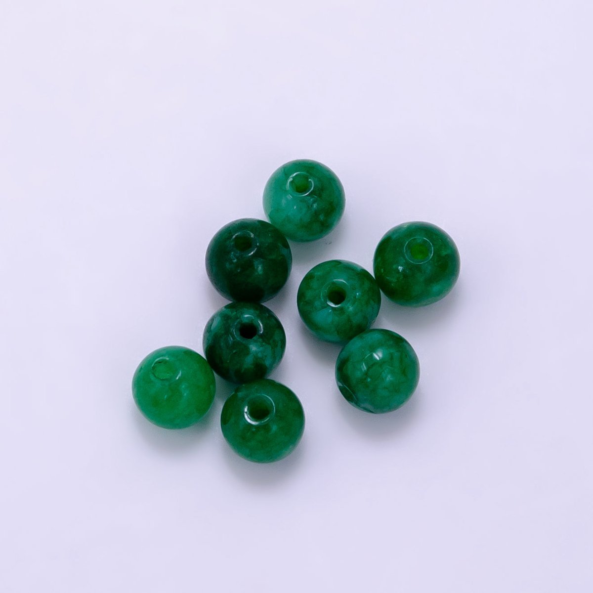 6mm Round Agate Natural Gemstone Bead Set | B913 - B914