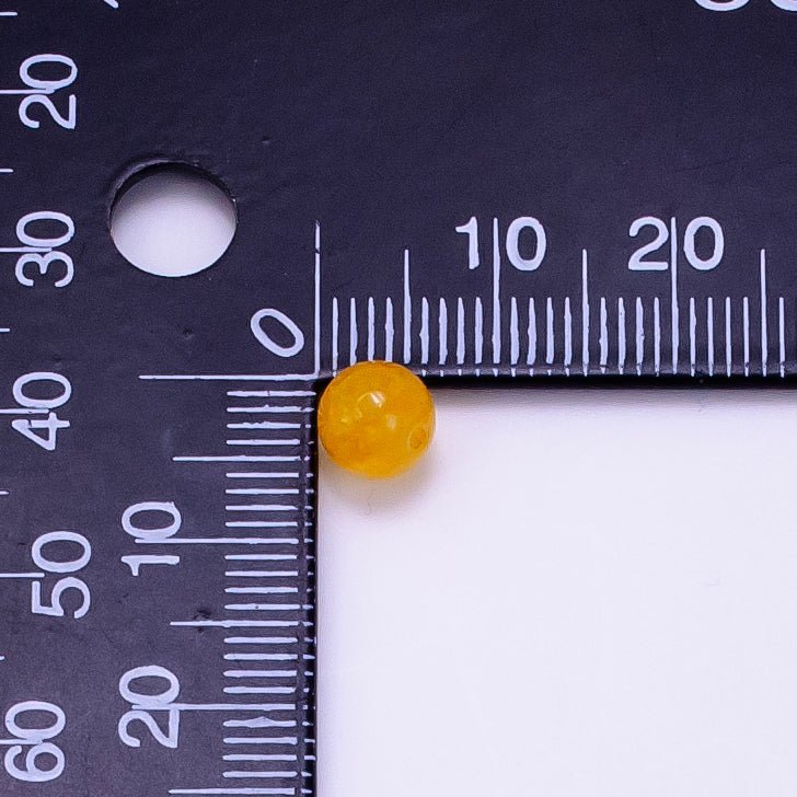 6mm Round Agate Natural Gemstone Bead Set | B913 - B914