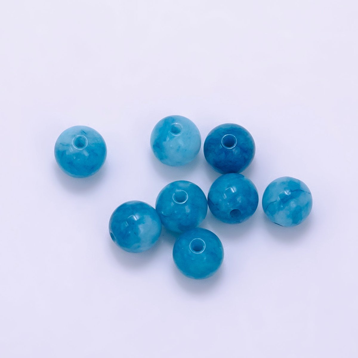 6mm Round Agate Natural Gemstone Bead Set | B913 - B914