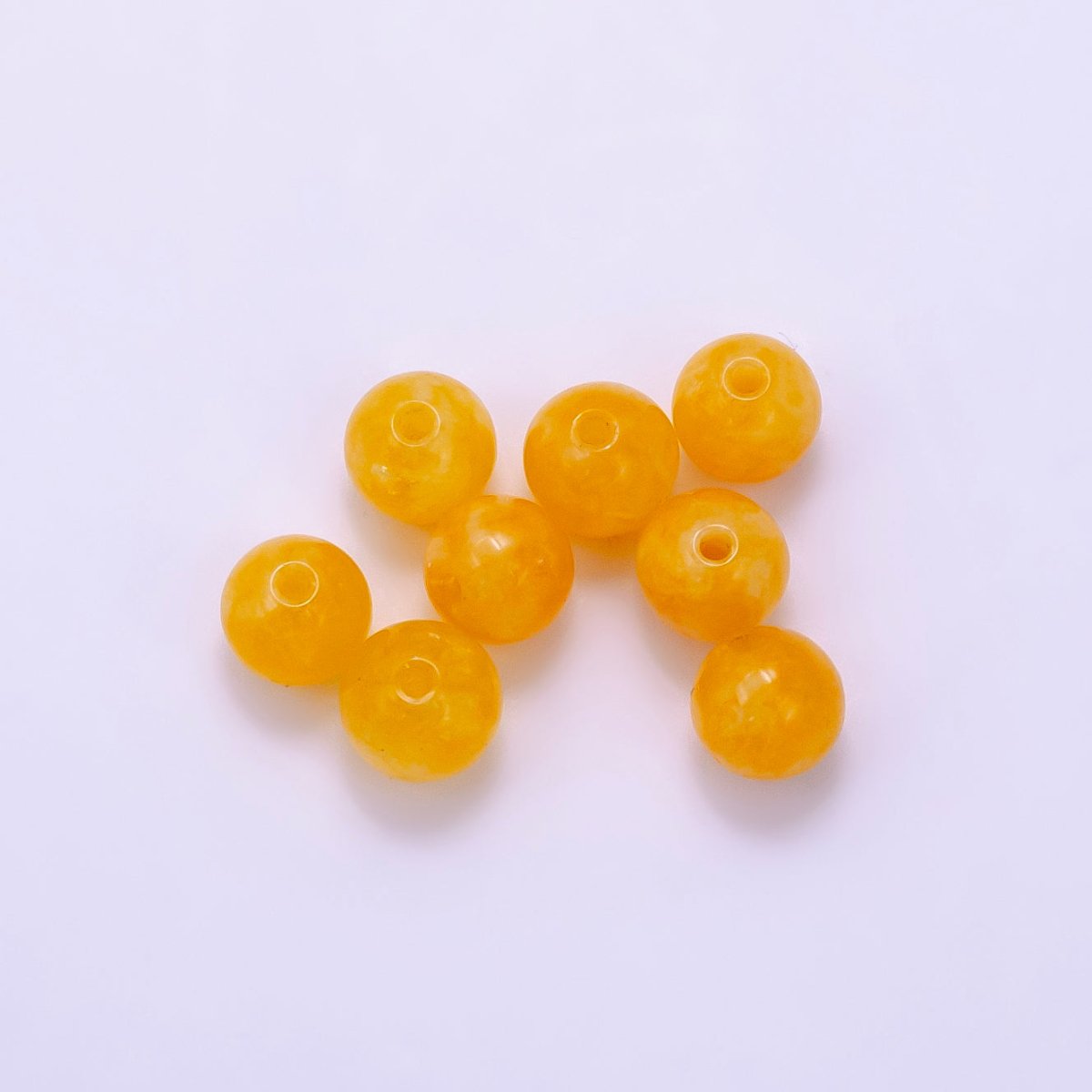 6mm Round Agate Natural Gemstone Bead Set | B913 - B914