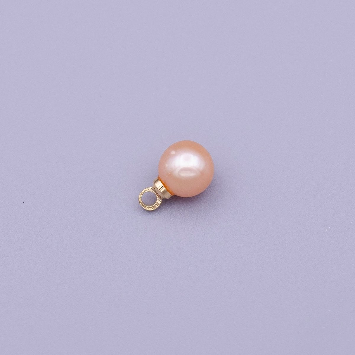 6mm Round White, Pink Pearl Add-On Charm in Gold & Silver | C-197 C-204 C-205