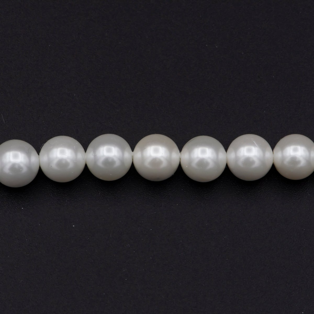 7.9-8.2mm AAA Natural White Semi Round Freshwater Pearls Genuine High Luster Smooth And Round White Freshwater Pearl Beads | WA-575 Clearance Pricing