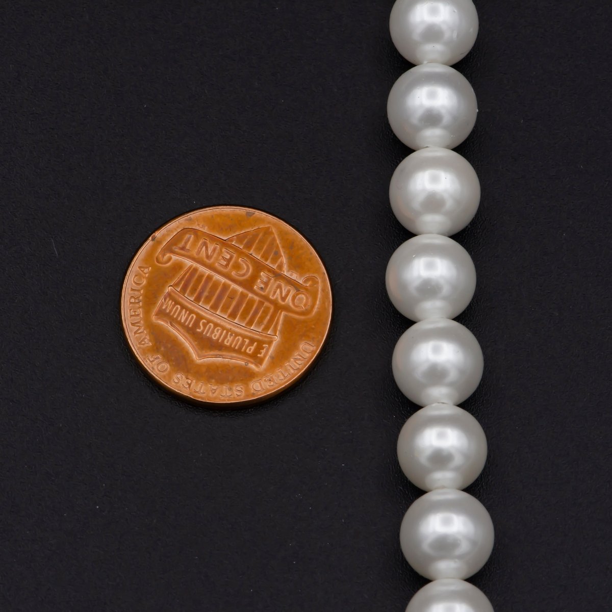 7.9-8.2mm AAA Natural White Semi Round Freshwater Pearls Genuine High Luster Smooth And Round White Freshwater Pearl Beads | WA-575 Clearance Pricing