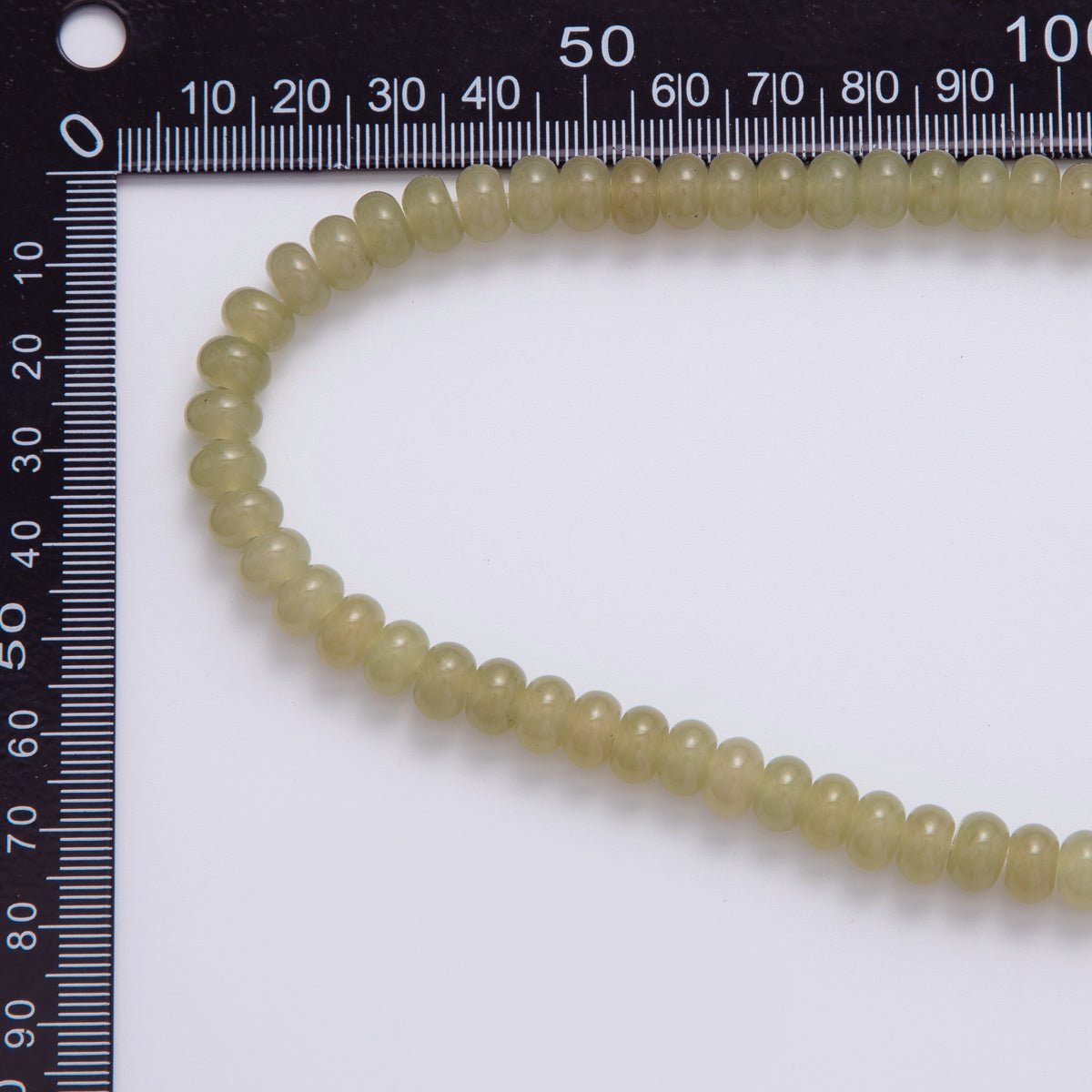 8mm Light Green Peridot Rondelle Natural Gemstone Bead Strand Finding | WA - 027 - DLUXCA