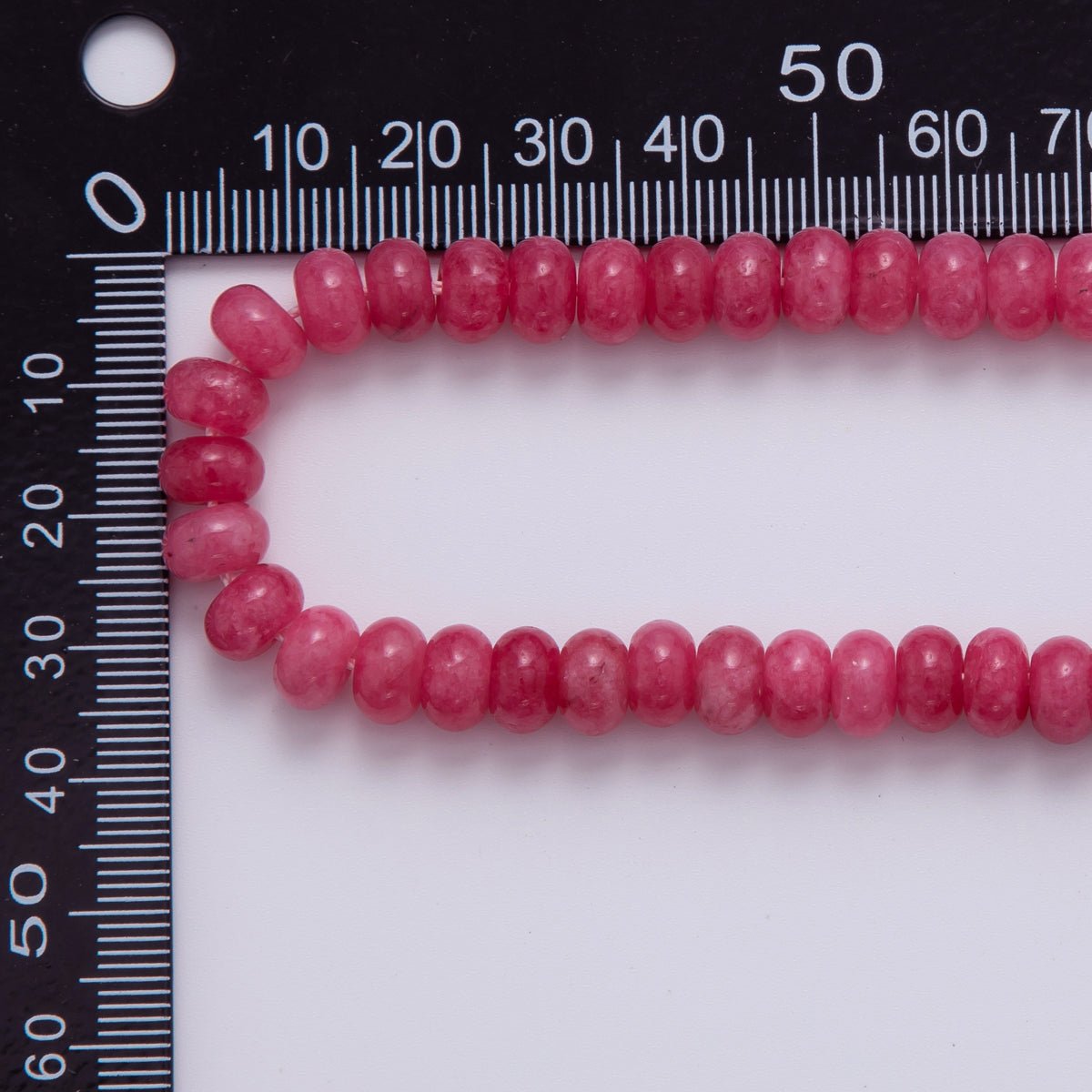 8mm Pink Rose Quartz Rondelle Natural Gemstone Bead Strand Finding | WA - 791 - DLUXCA