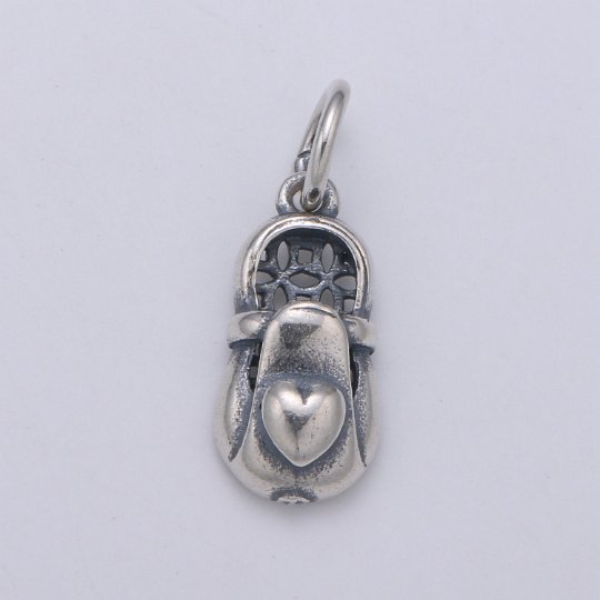 925 Sterling Silver Love Backpack Charm, Love Charm Silver Bag Charm for Necklace Bracelet Earring, Bag of Love Charm, SL-158