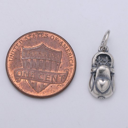 925 Sterling Silver Love Backpack Charm, Love Charm Silver Bag Charm for Necklace Bracelet Earring, Bag of Love Charm, SL-158