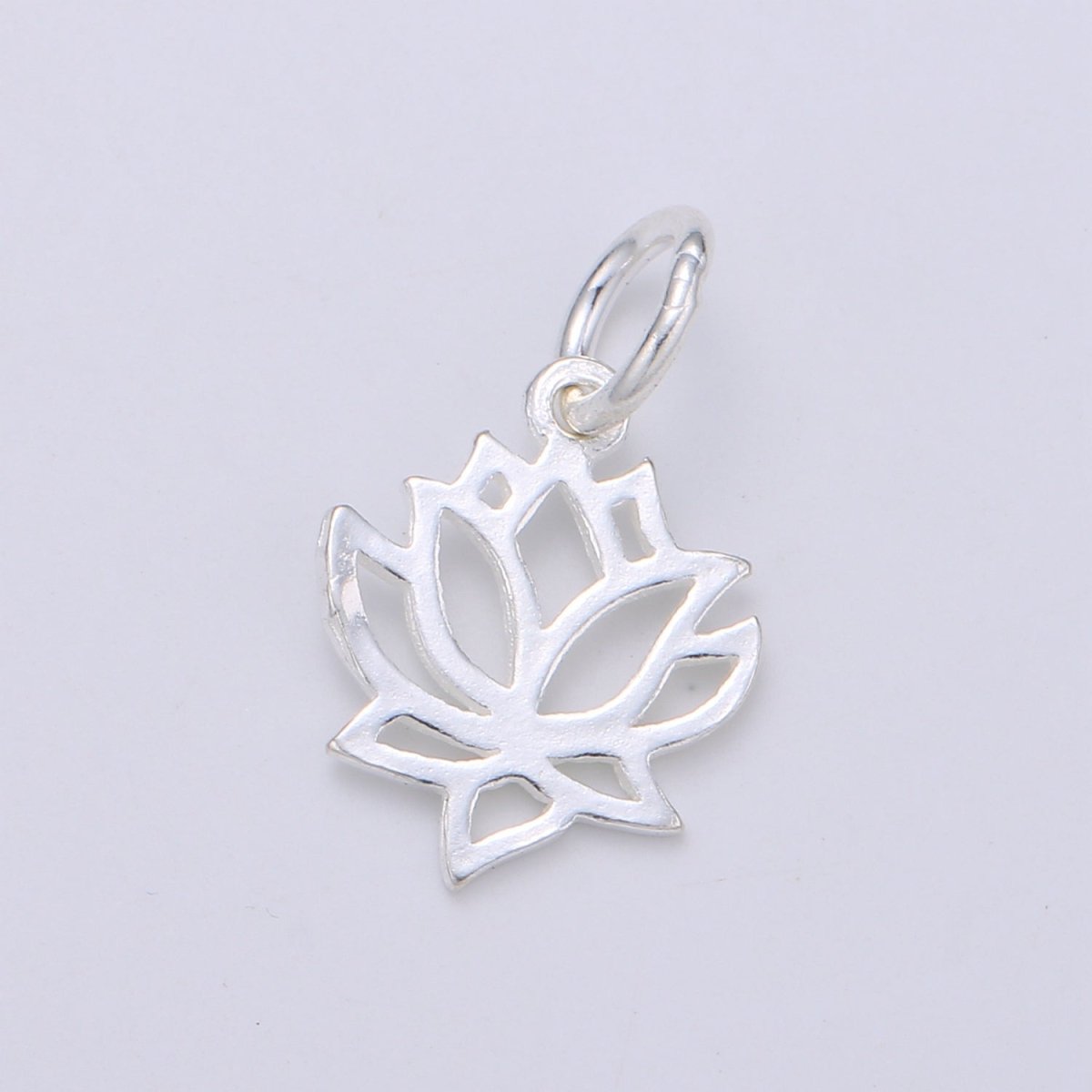 925 Sterling Silver Rose Charm, Floral Charm Silver Flower Charm for Necklace Bracelet Earring, Flower Charm SL-121