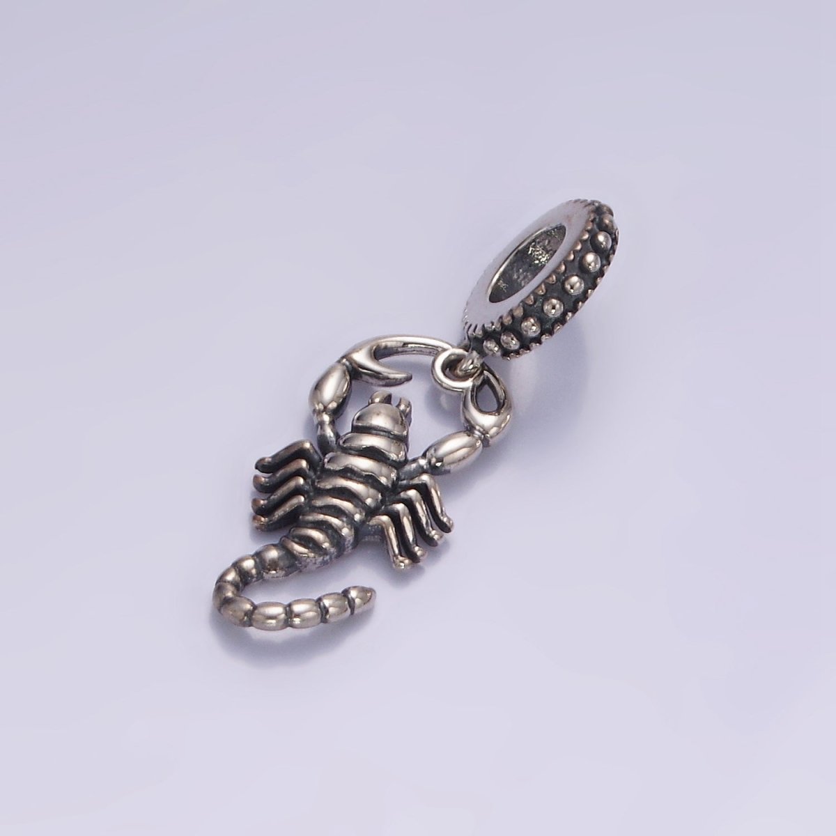 925 Sterling Silver Scorpion Scorpio Zodiac Charm Animal Pendant SL-479 - DLUXCA