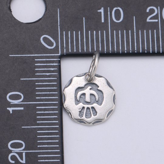 925 Sterling Silver Seagull Charm, Beach Charm Silver Bird Charm for Necklace Bracelet Earring, Seagull Bird Charm, SL-HJ-105 - DLUXCA