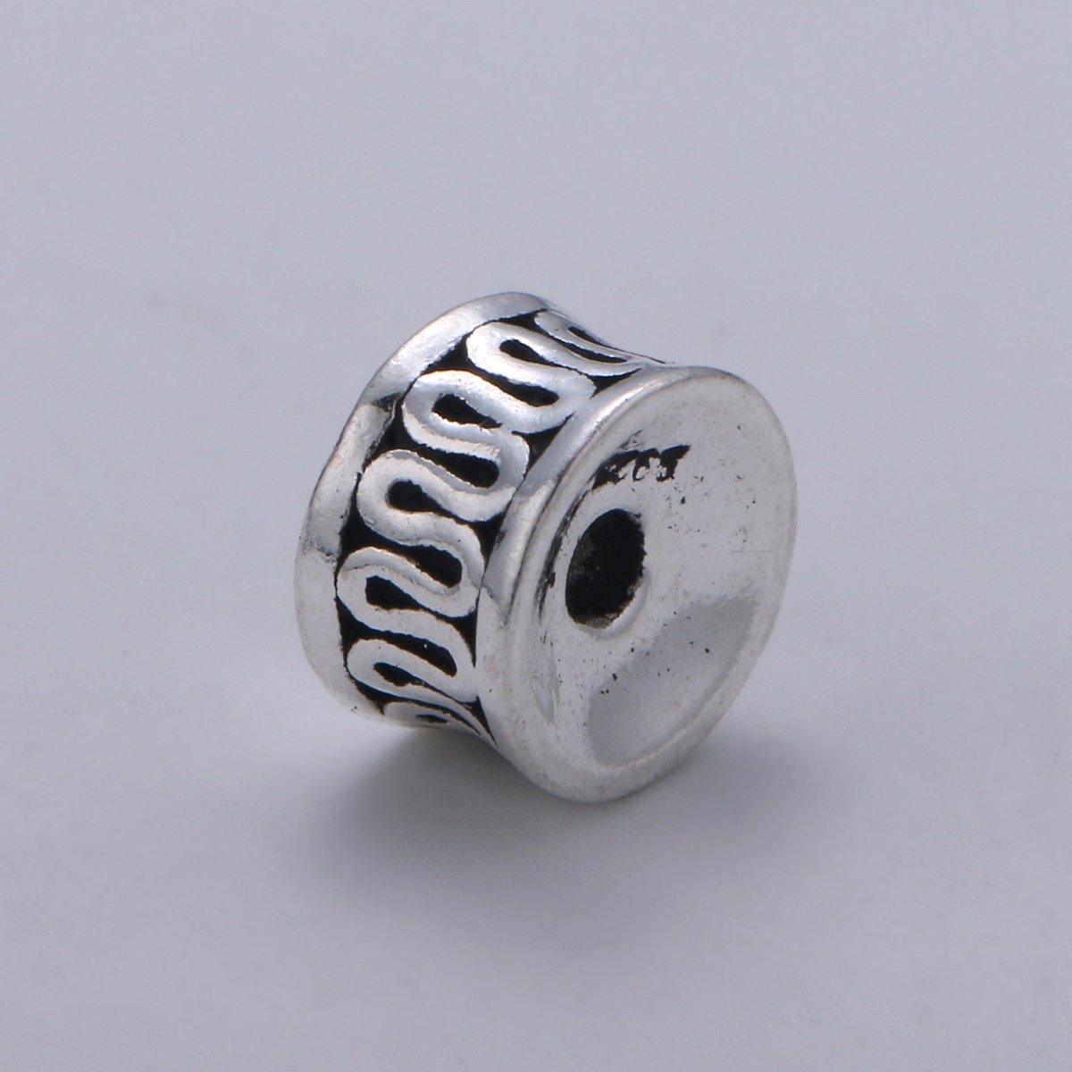 925 Sterling Silver Snake Bead, Design Bead Silver Bali Style Bead for Necklace Bracelet Earring, Bracelet Bead SL-219