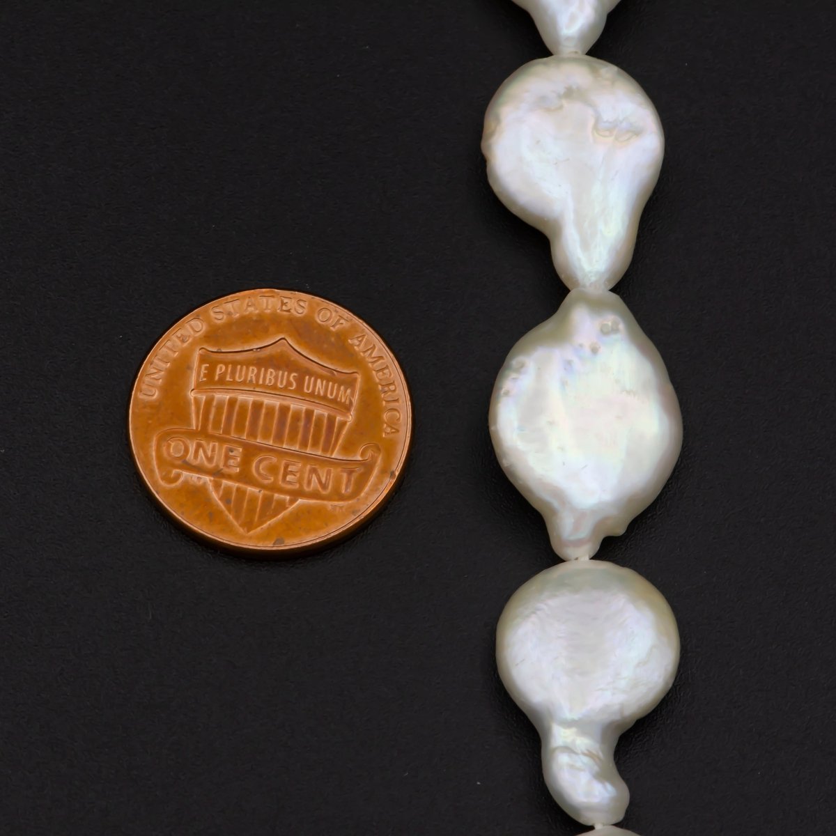 9.5-13.2mm Genuine Natural Freshwater baroque pearl Beads, Big Size Irregular Keishi pearl beads, Bridesmaid Wedding Pearls Necklace | WA-582 Clearance Pricing - DLUXCA