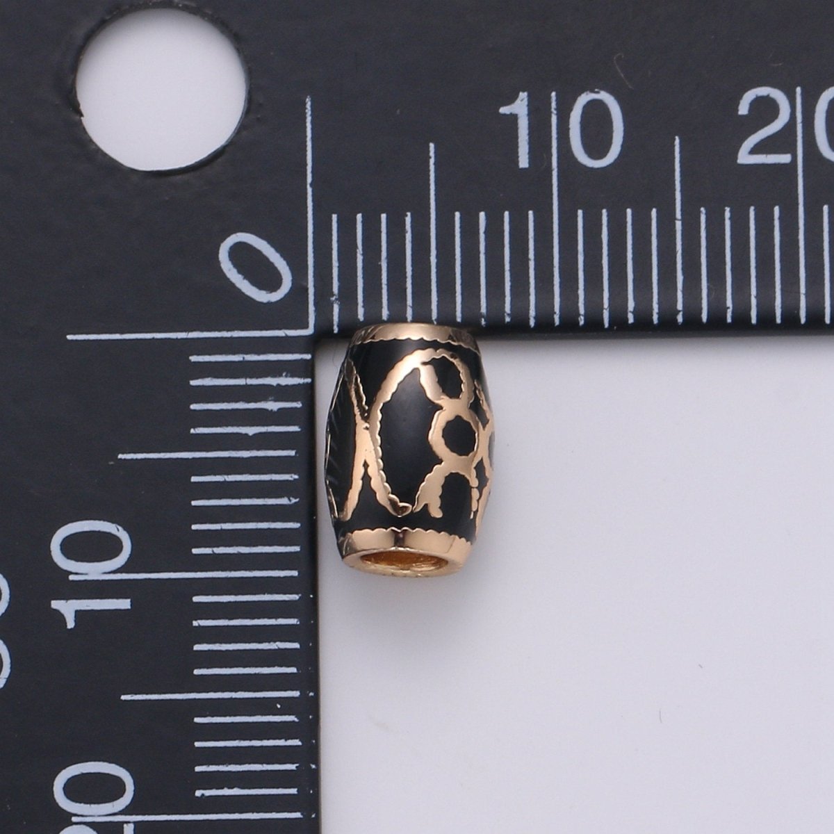 9x7mm Gold Beads - Drum Beads - Barrel Beads - Large Hole Beads - Gold Beads - Antique Gold Beads for Bracelet Component Supply, BDGF-401/B369 - DLUXCA