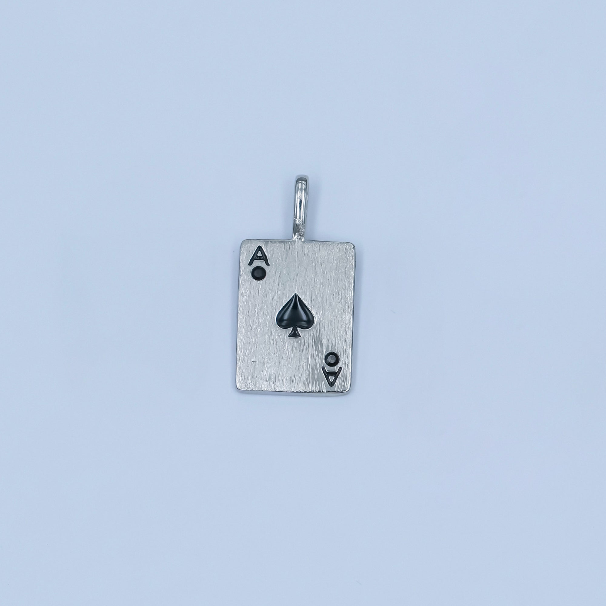 Stainless Steel Ace Playing Card CZ Pendant in Gold & Silver | AA1449 - AA1452