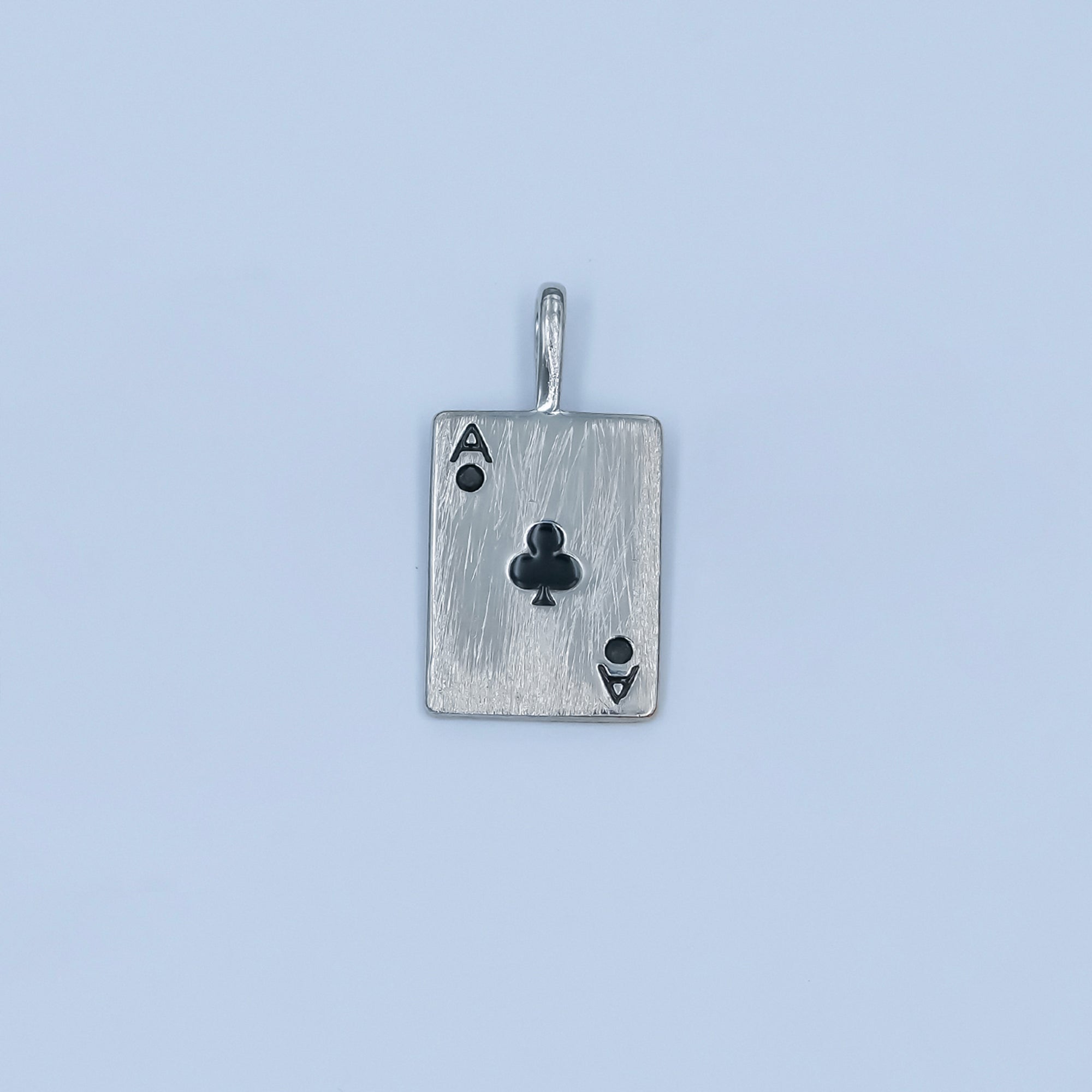 Stainless Steel Ace Playing Card CZ Pendant in Gold & Silver | AA1449 - AA1452