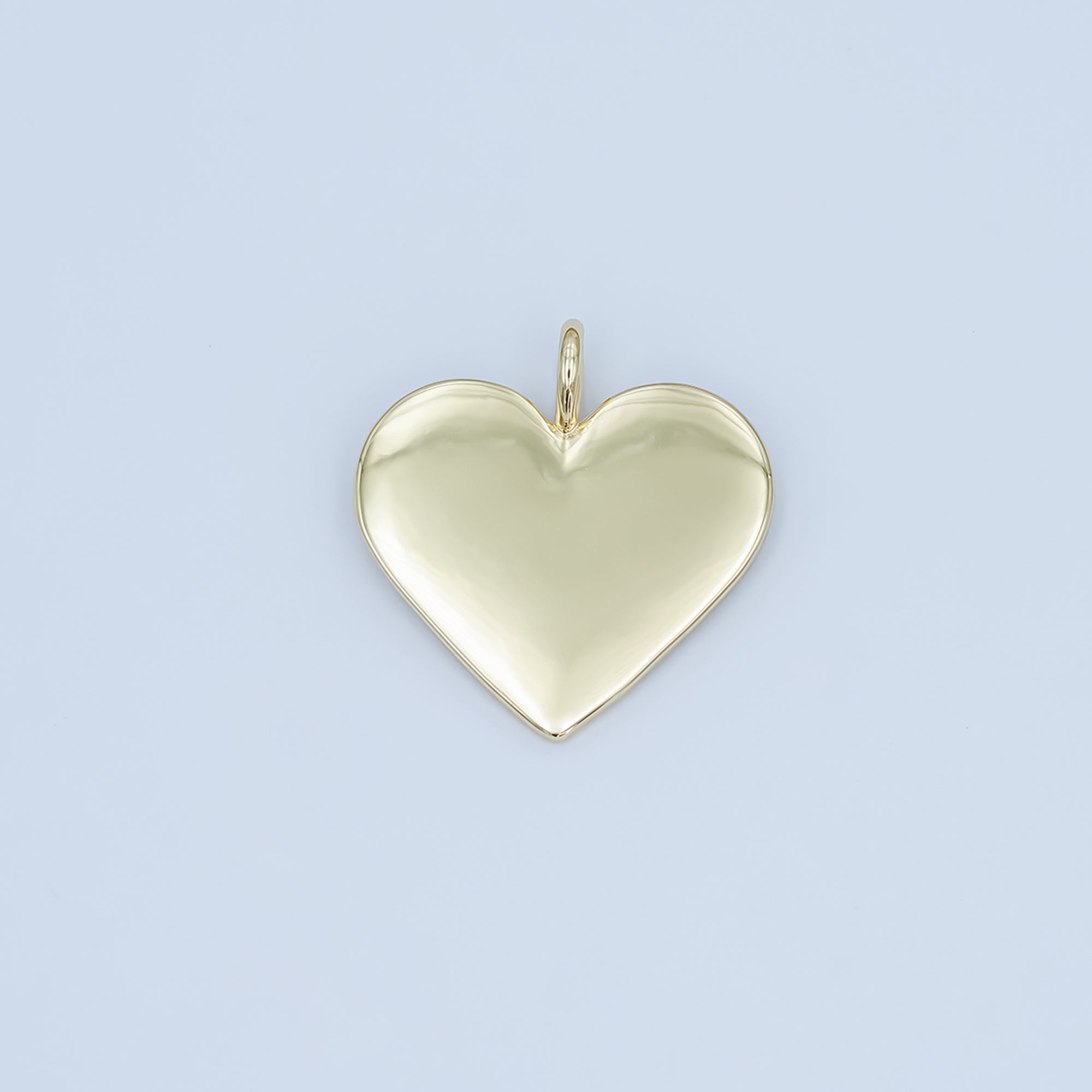 24K Gold Filled 26mm Minimalist Heart Pendant | AA1456