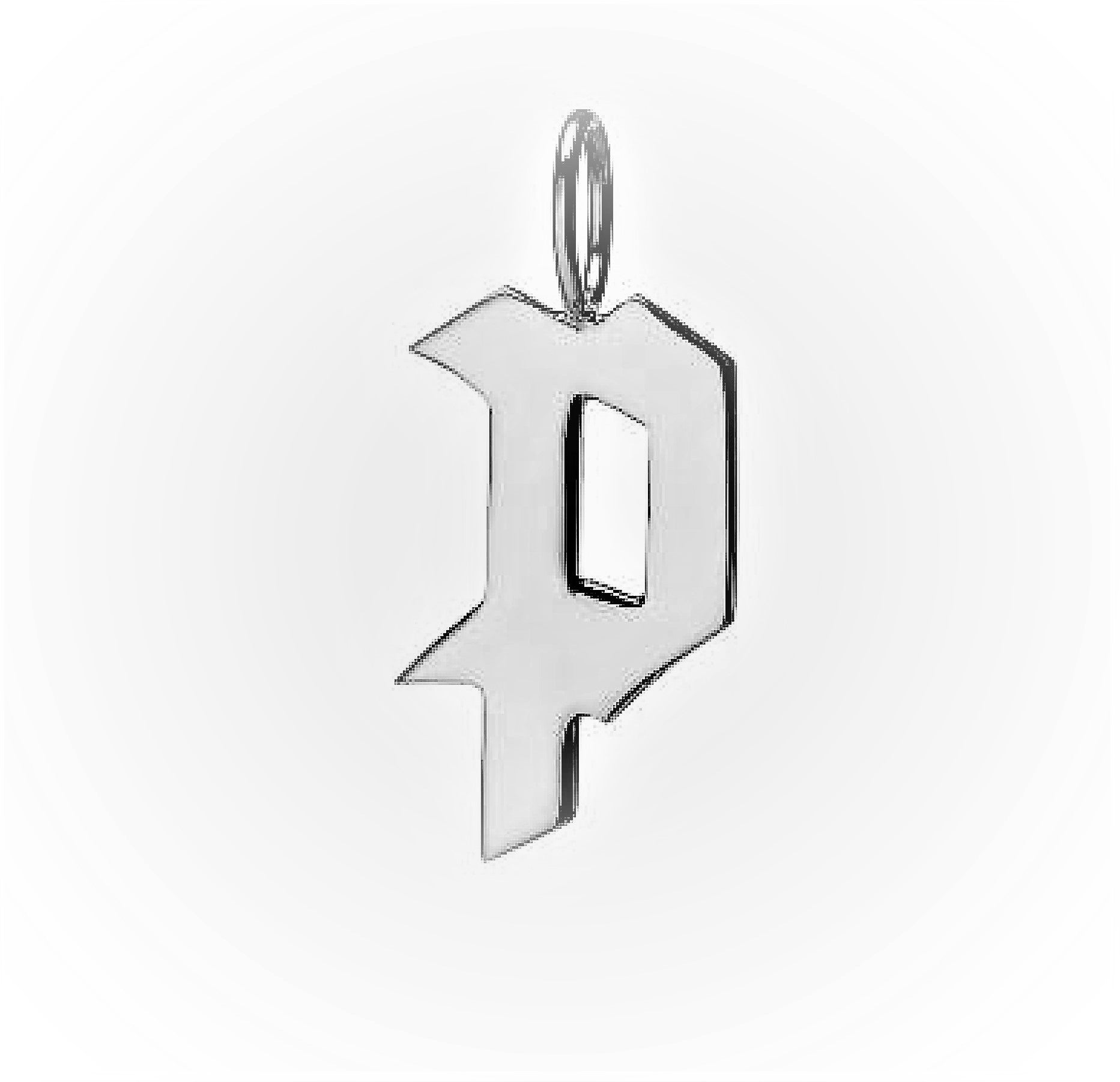 Gold Filled Charm Personalized Gotic Initial Letter Charm Necklace, Custom Old English Font Style, Delicate Initial Necklace For Women Men (Small) | A-213 to A238, A-240 to A-265 - DLUXCA
