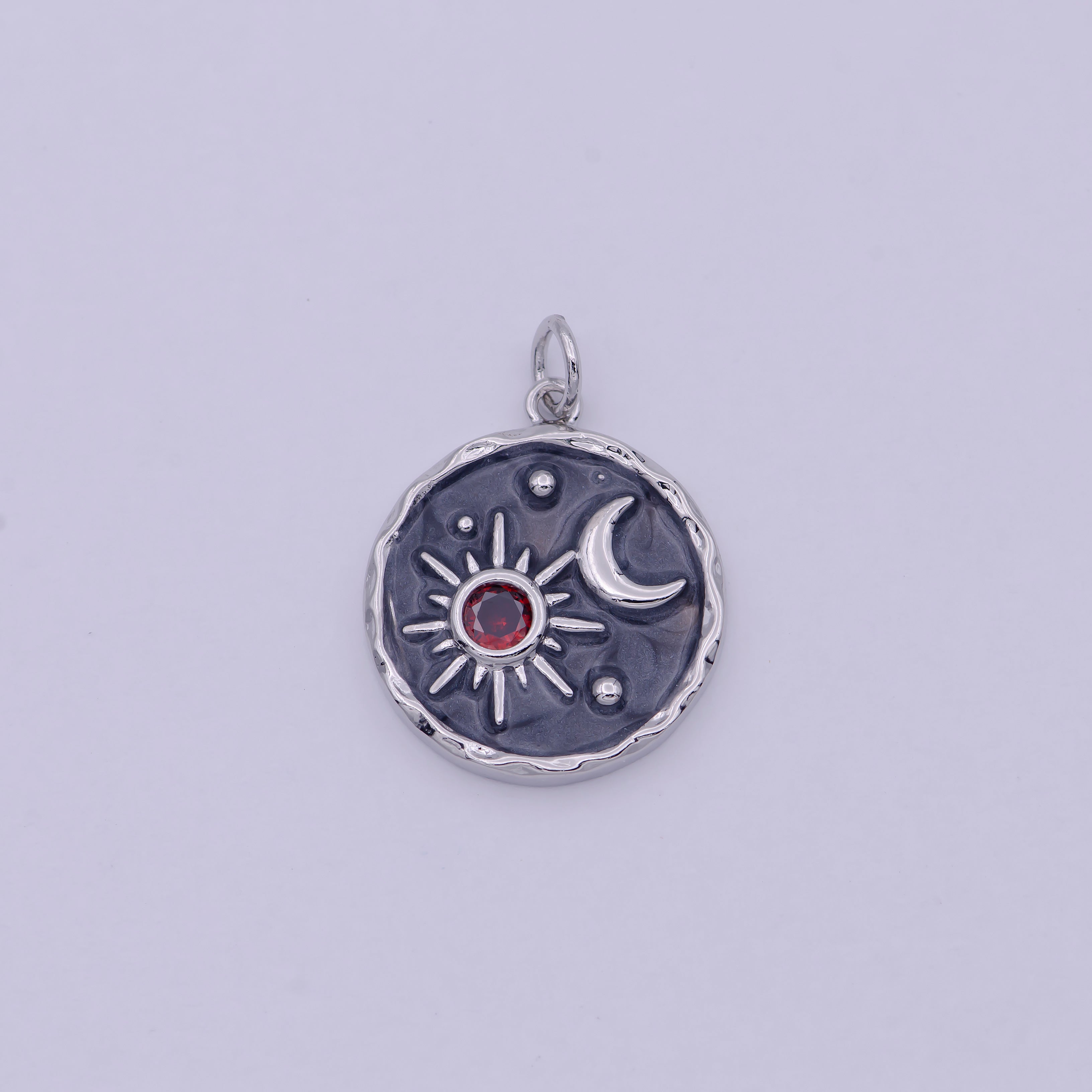 Black Moon Charm Celestial Jewelry Gold Crescent Moon Charm for Necklace Earring Jewelry Making Supply 24K Gold Findings N-158