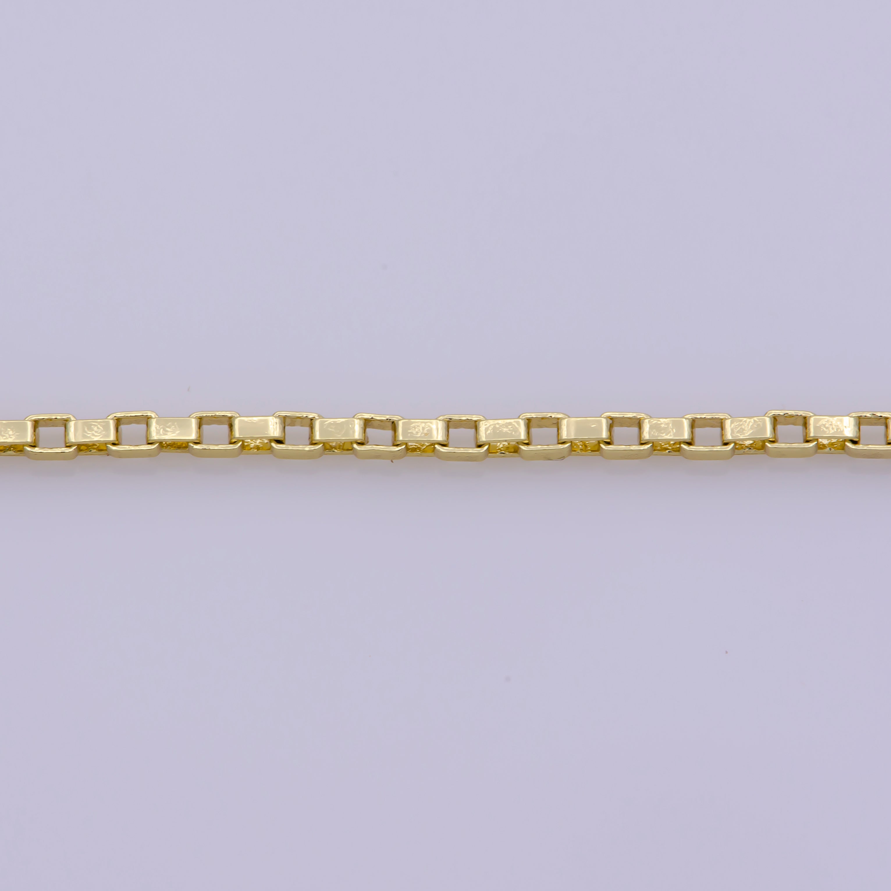 Box Chain Necklace, Gold Box Necklace, Box Chain, Dainty Box Chain, Minimalist Necklace, Tiny Gold Necklace, 14k Gold Filled Necklace - DLUXCA