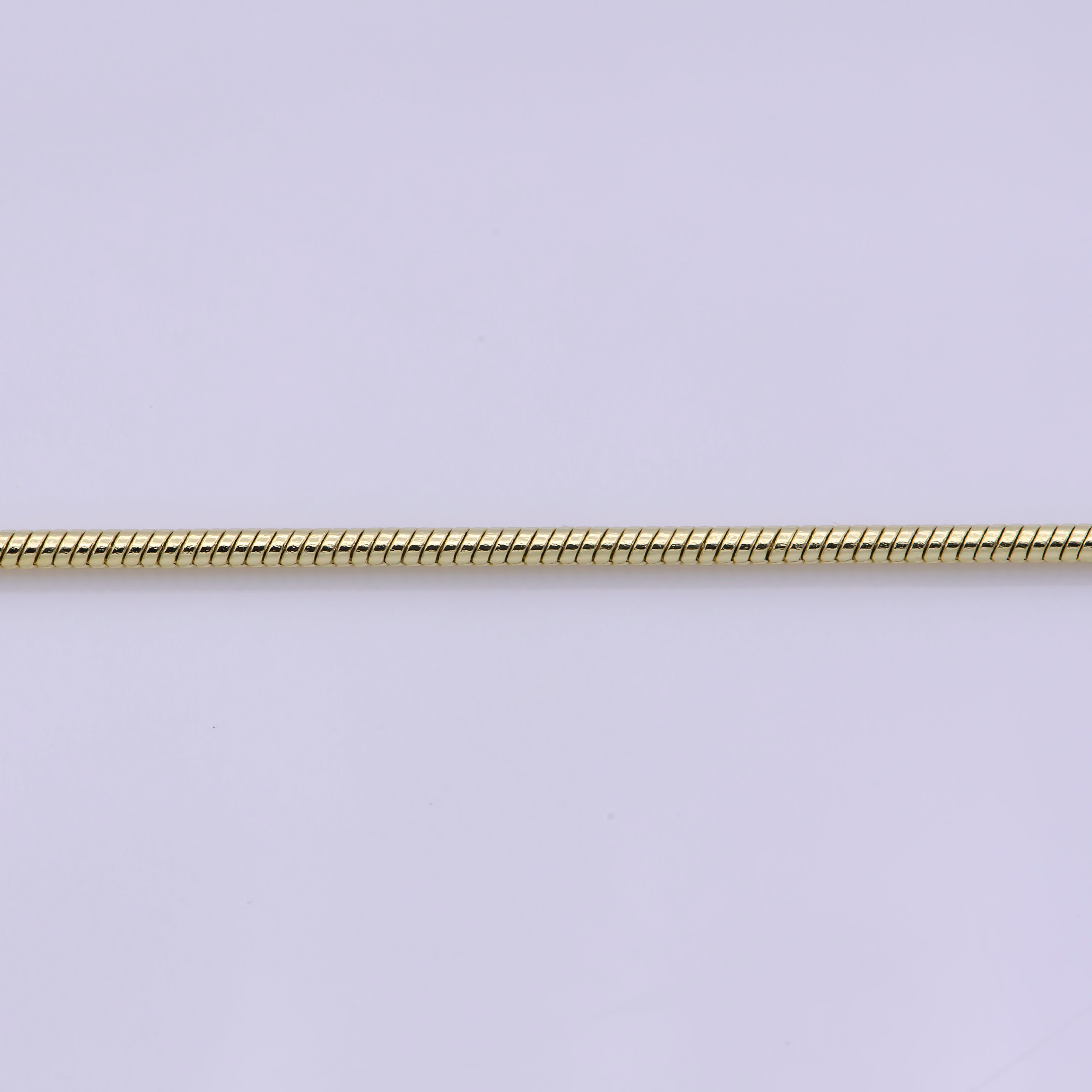 18 inch Gold Thin Snake Chain, Dainty Necklace, Snake Necklace, Everyday necklace , gold herringbone Necklace - DLUXCA