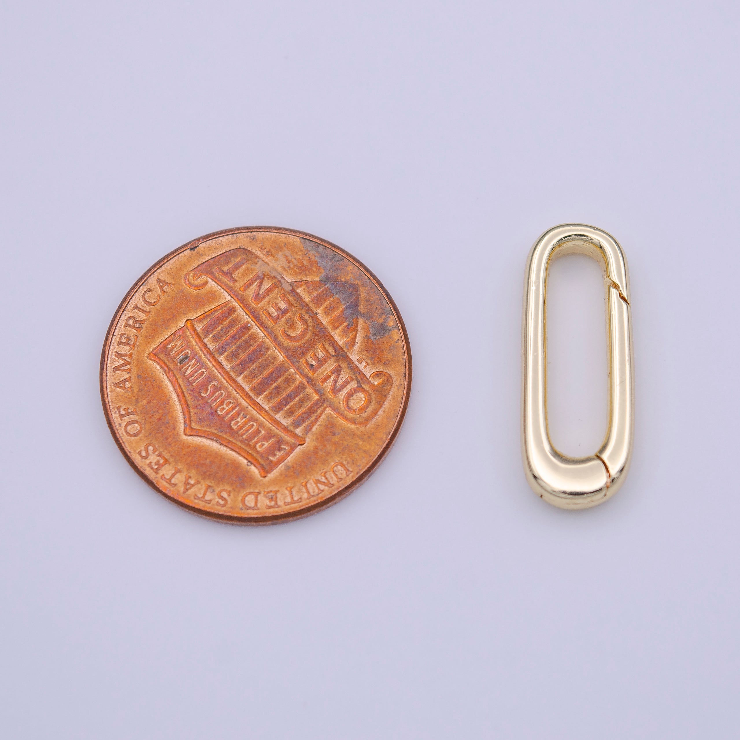 18mm Thin Oblong Oval Jewelry Supply in Gold & Silver | K-242, K-280