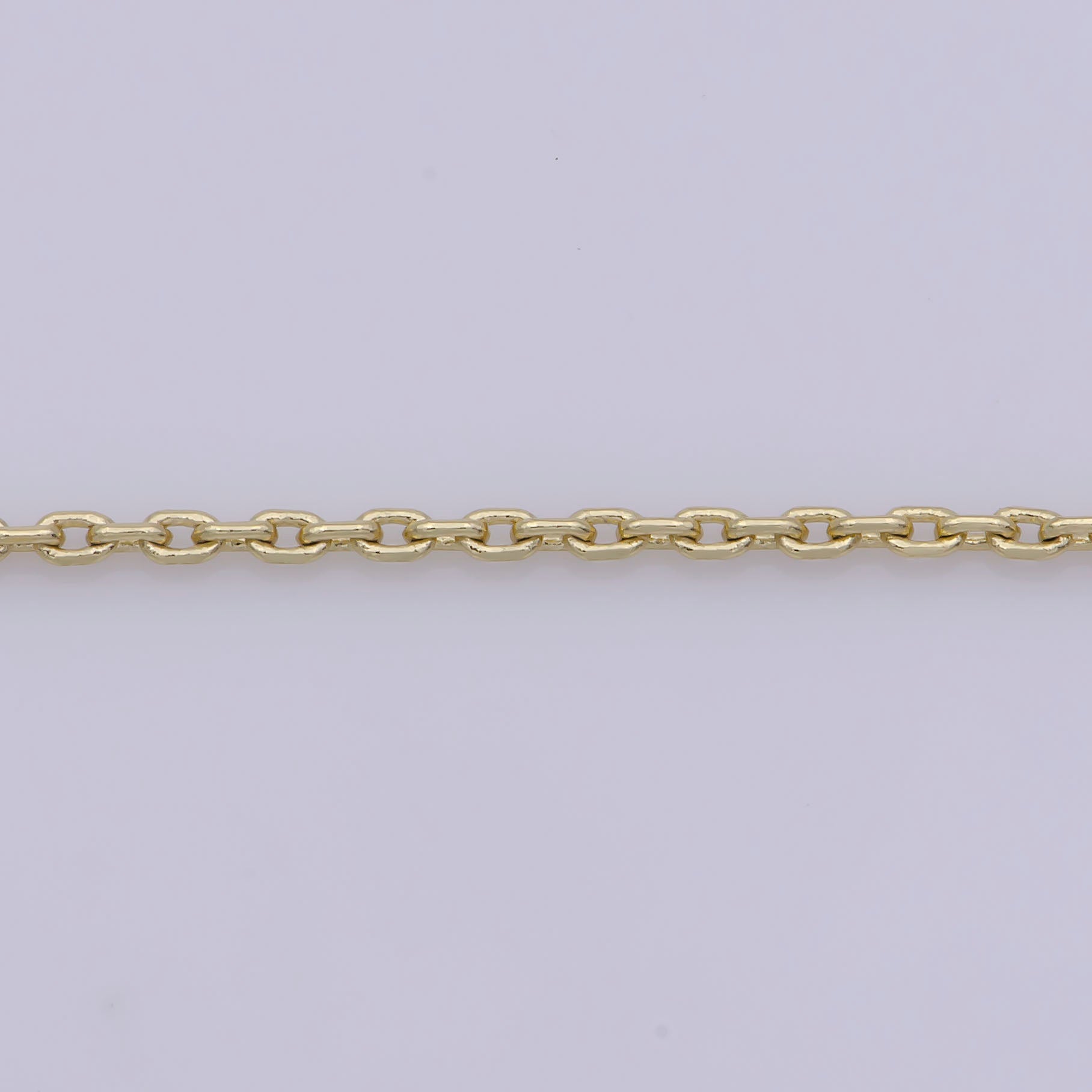 14K Gold Filled 1.3mm Dainty Minimalist Cable 18 Inch Layering Chain Necklace | WA-282 - DLUXCA