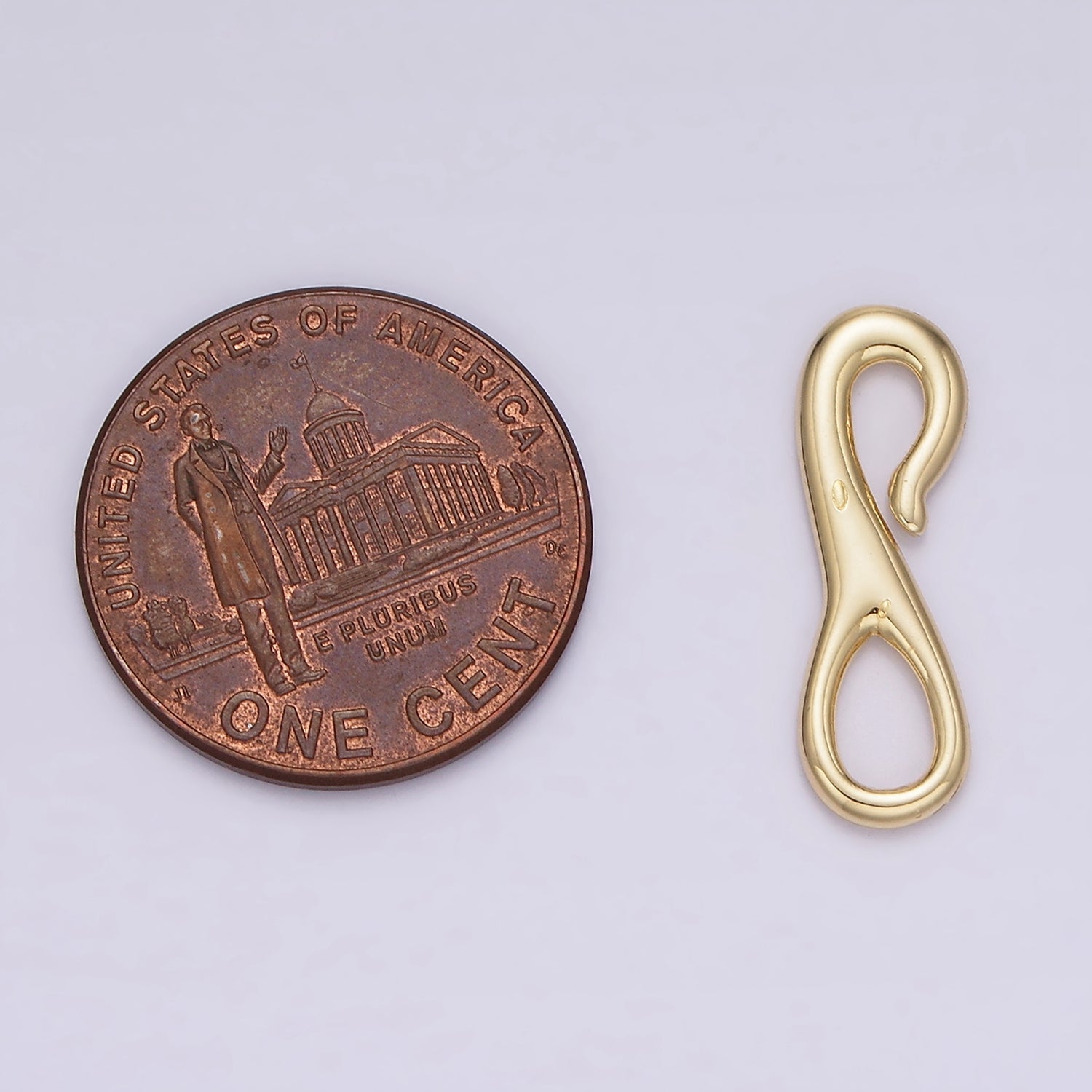 14K Gold Filled 20mm S-Hook Curved Closure Clasps Supply Findings | Z651