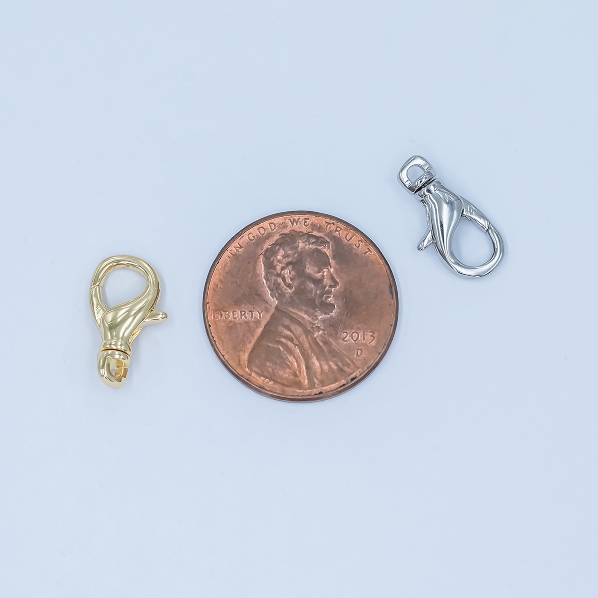 24K Gold Filled 14mm Lobster Clasps Closure Swivel Finding in Gold & Silver | Z1137