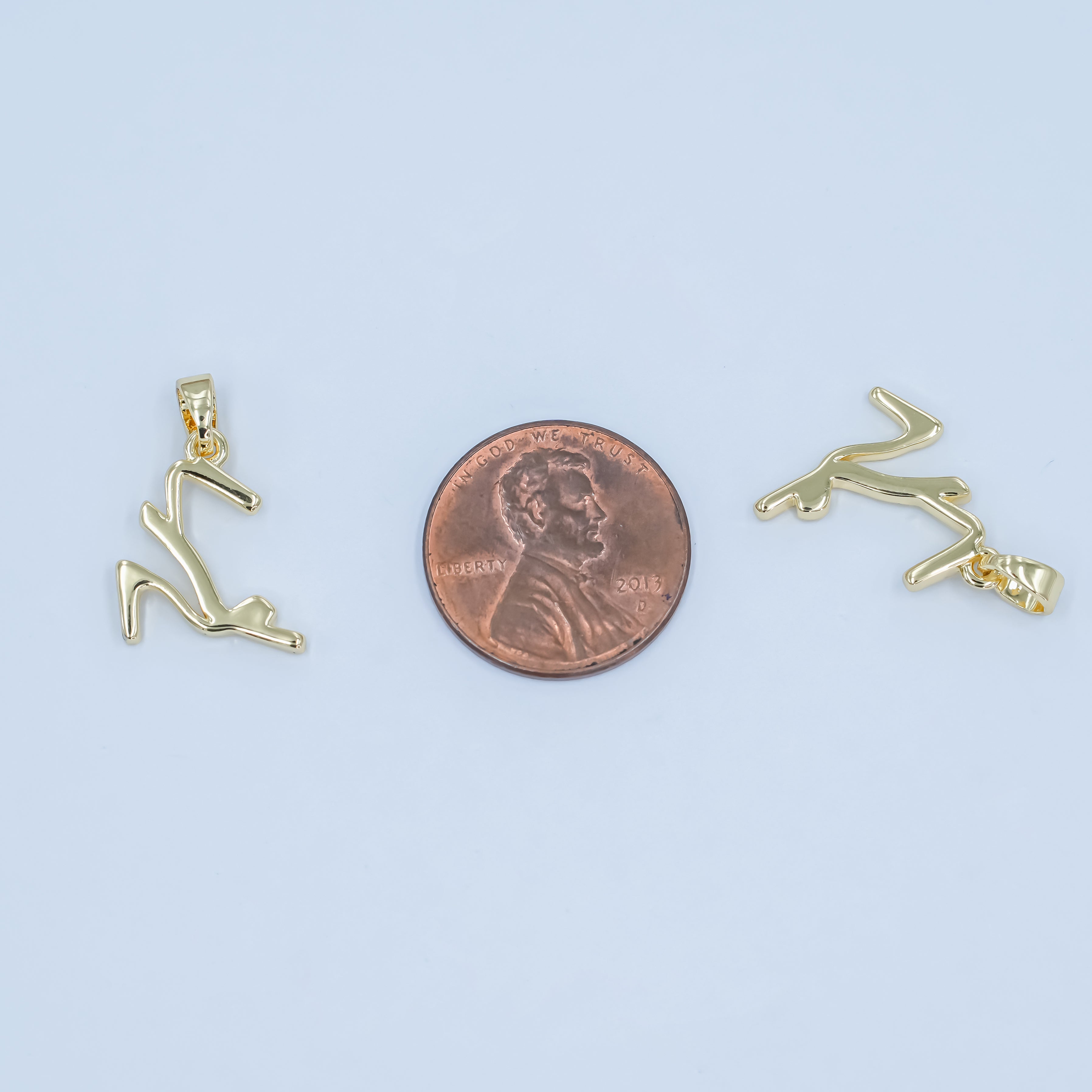 24K Gold Filled Minimalist Slingback High Heels Shoes Pendant | AA1493