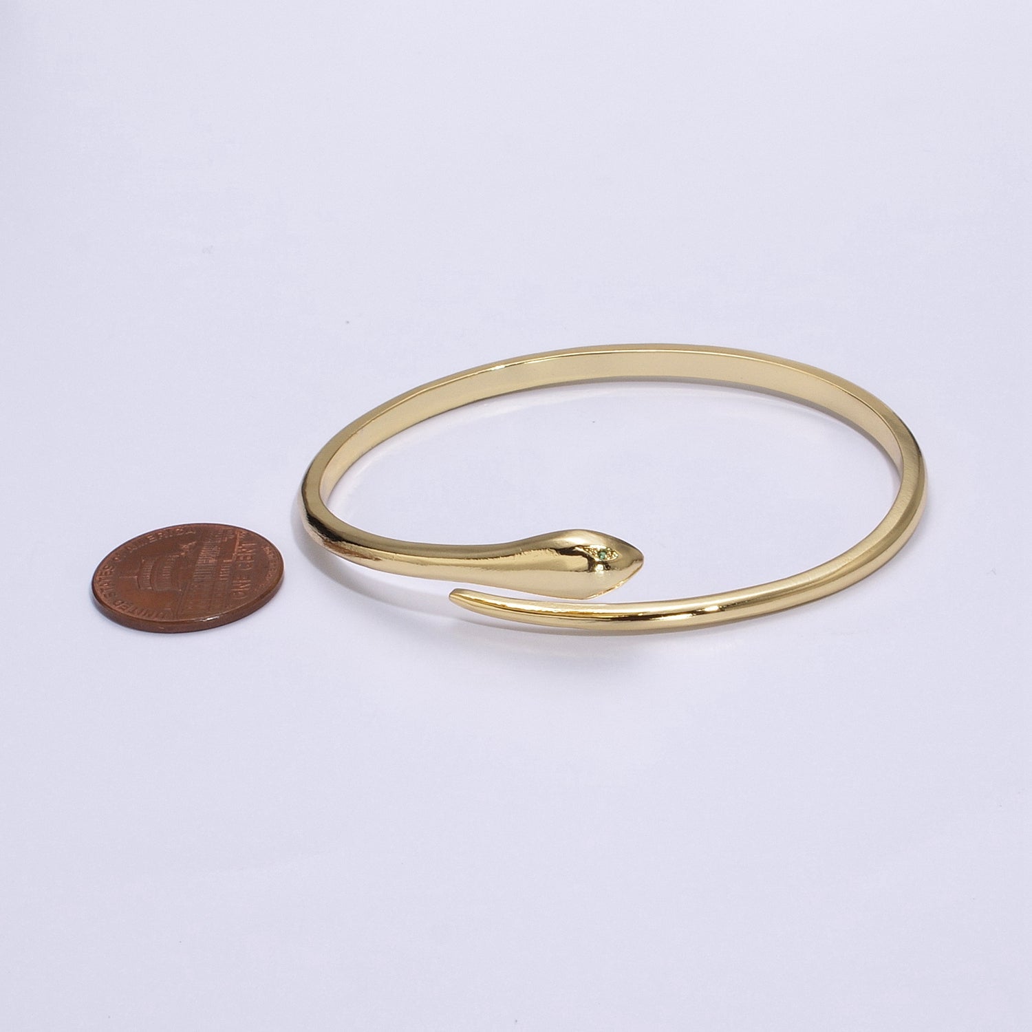 Snake bracelet Gold Snake bangle Snake cuff Luxury bracelet Serpent jewelry Unique jewelry bracelet Thin snake bracelet - DLUXCA