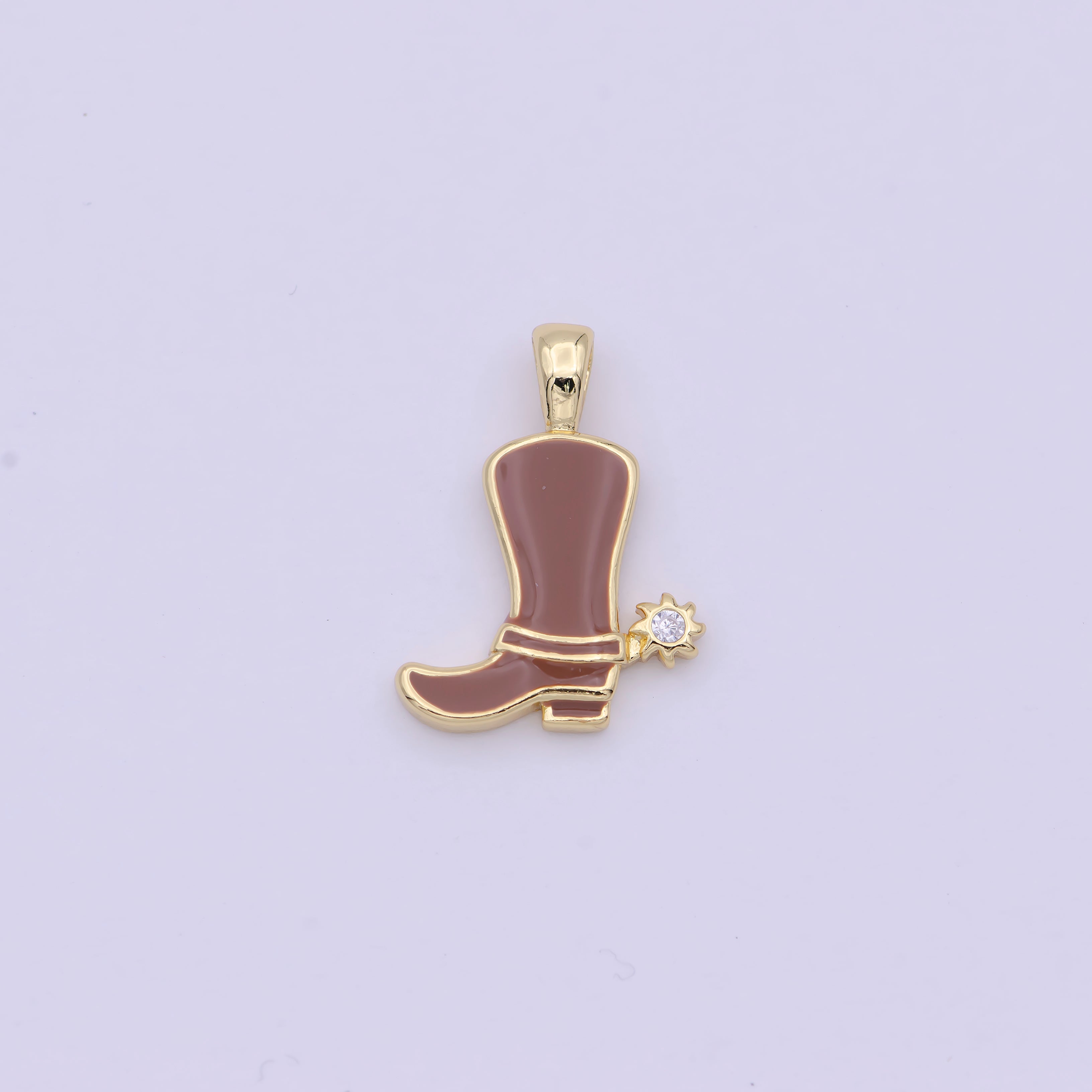 Colorful Cowboy Cowgirl Boot Enamel Charm Pendant Shoes Wild West Inspired H-023 H-033 J-841- J-847